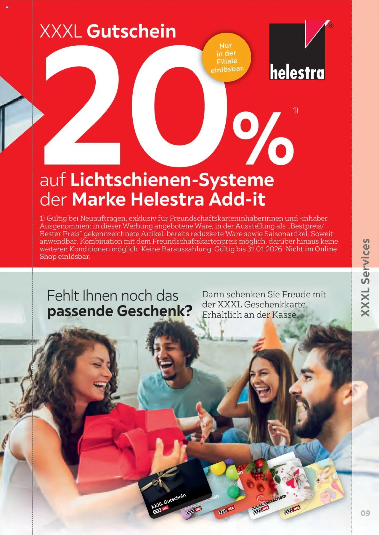 XXXL Lutz Freundschaftskartenjournal - Seite 9 - gültig ab 01.08.2025