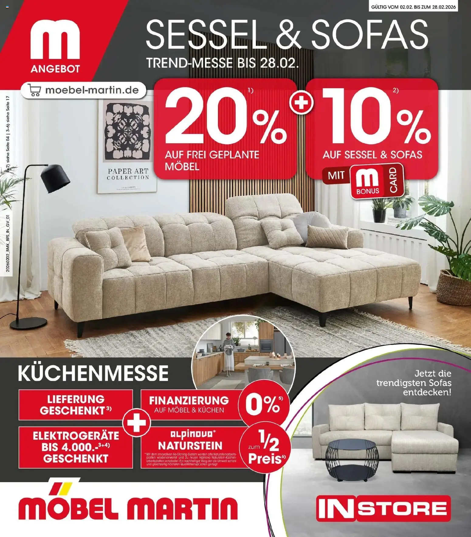 Möbel Martin Prospekt Sessel & Sofas	 - Seite 1 - gültig ab 02.02.2026