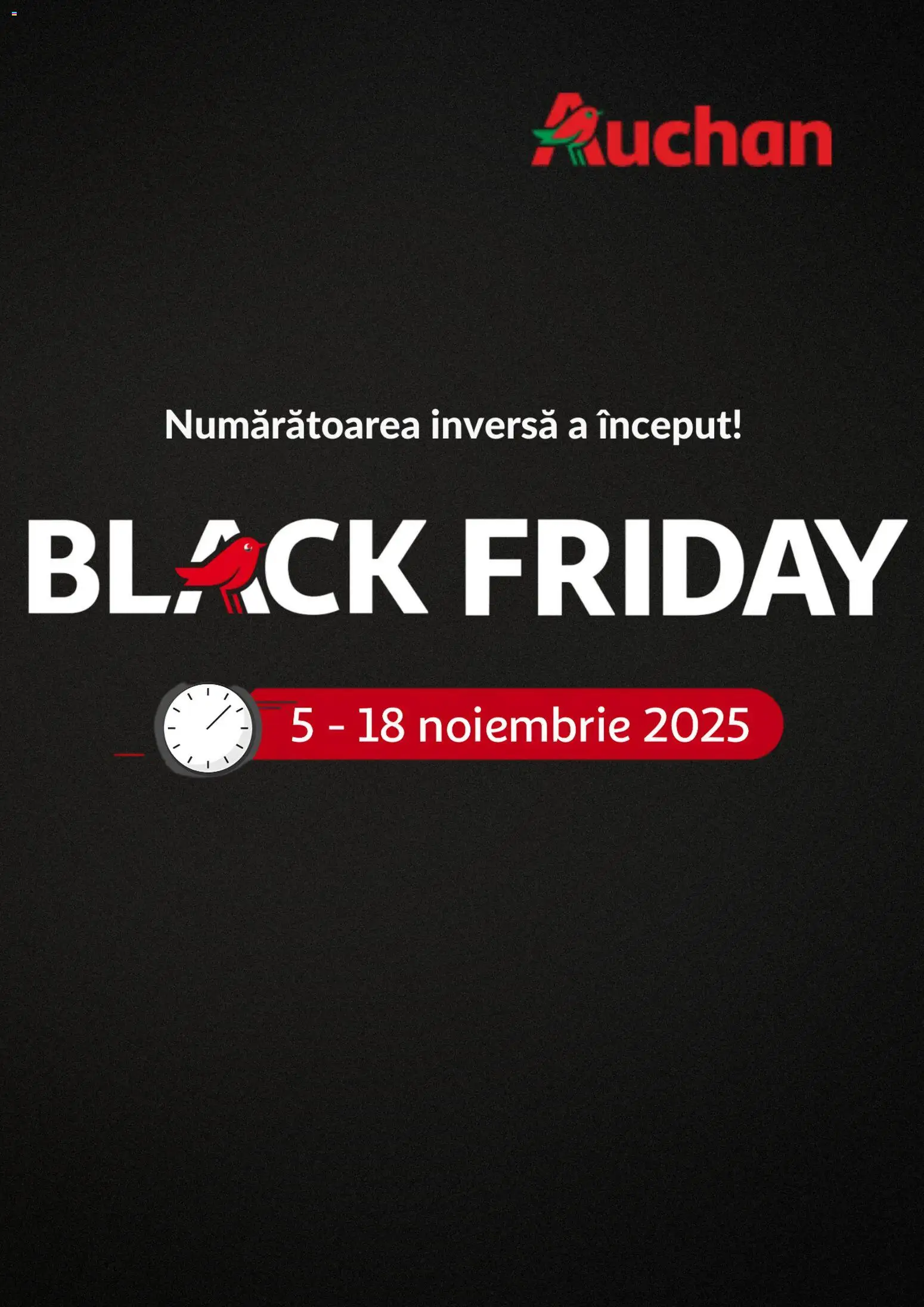 Auchan Black Friday notificarea - pagina 1- valabil de la 30.10.2025