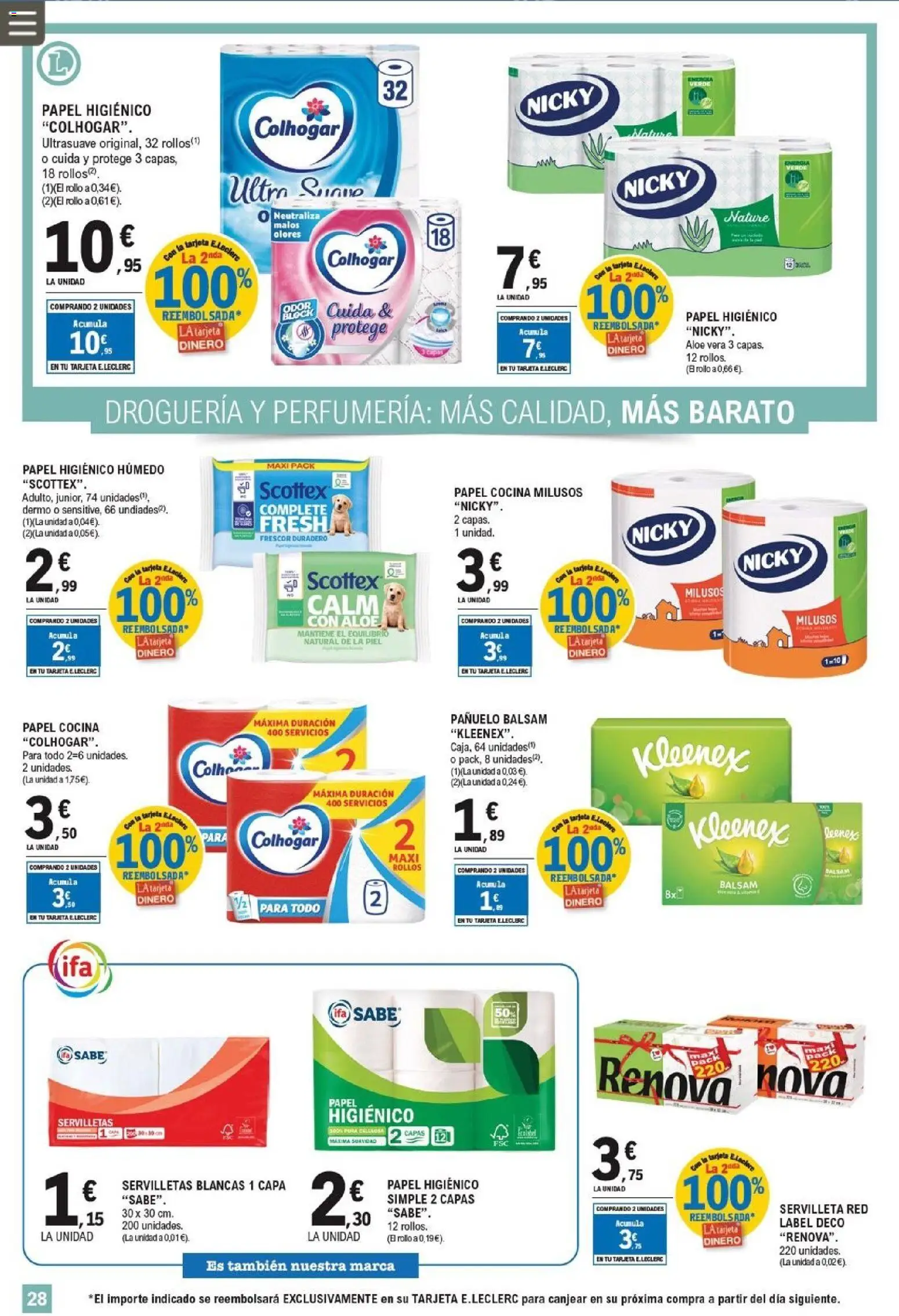 E.Leclerc folleto - Página de 28 - Válido desde 25/02/2026