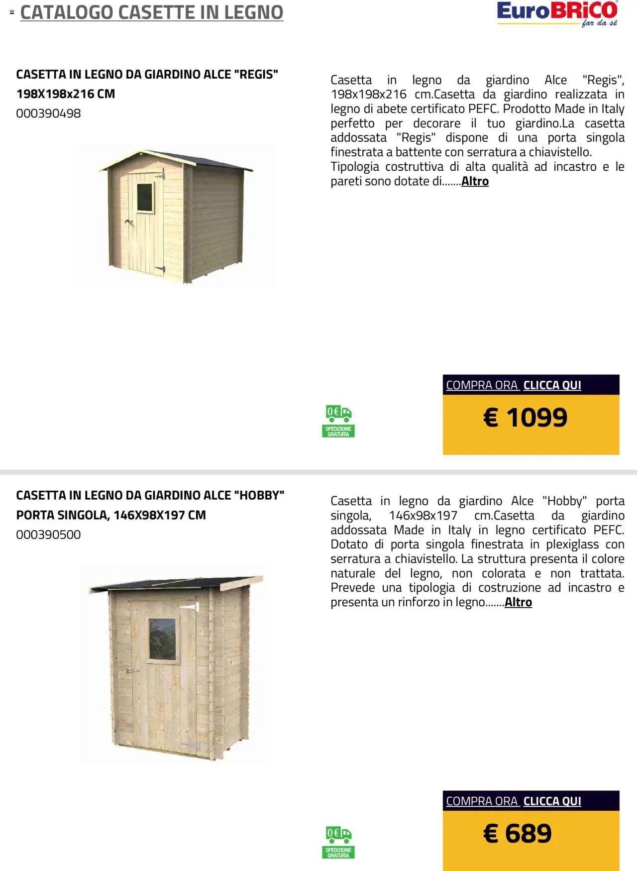 Eurobrico Casette in legno catalogo - pagina 10 - valido dal 23/07/2025