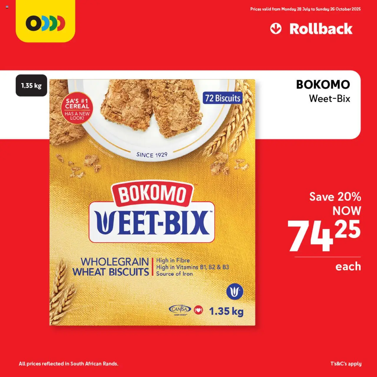 Makro Price Rollback Breakfast  - page 1- valid from 28/07/2025