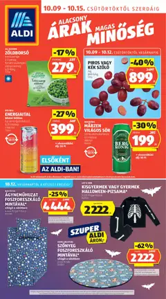 Előnézet Aldi Akciós újság érvényes 2025.10.09.-tól