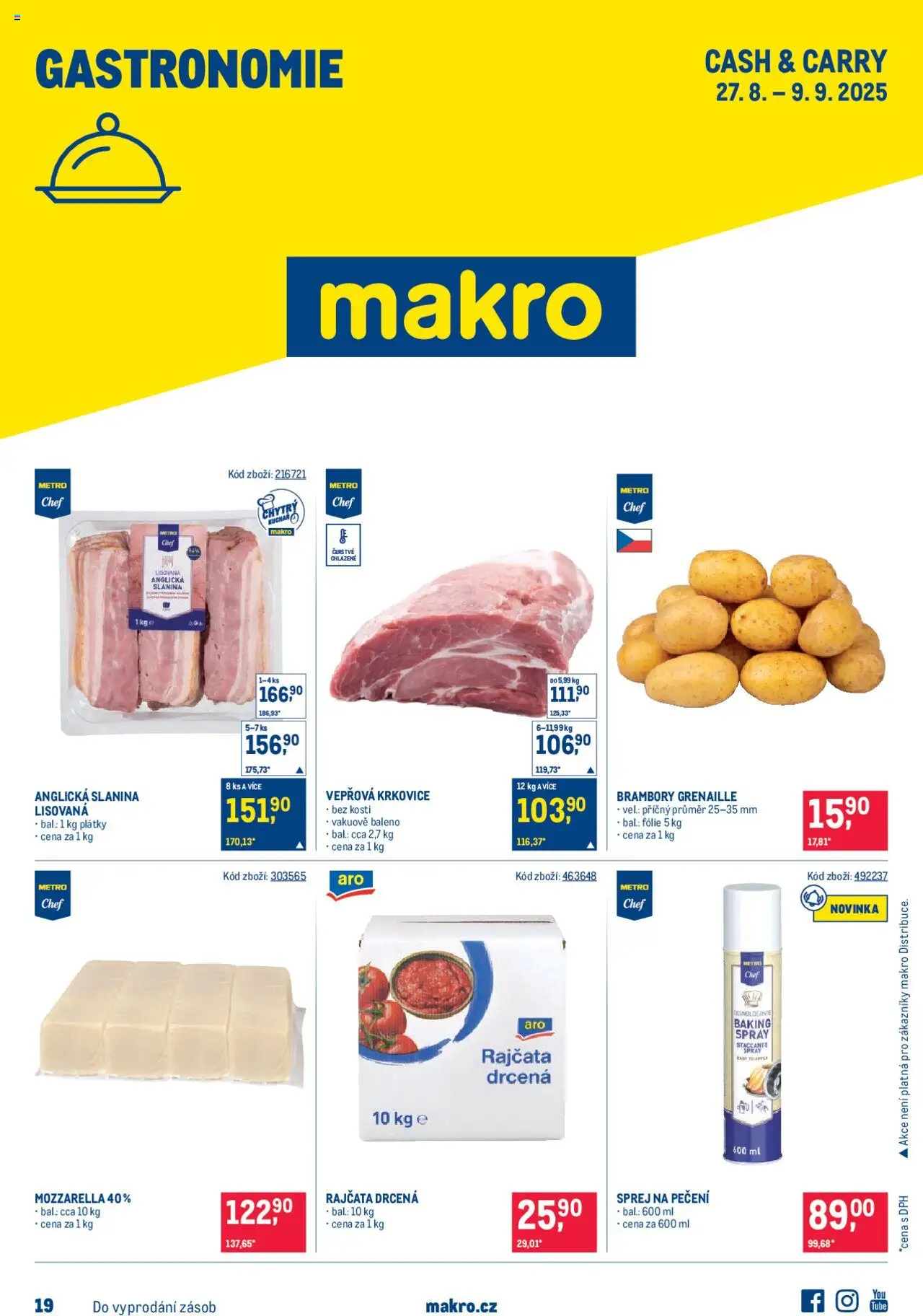 Makro leták - Gastronomie - strana 1- platný od 27.08.2025