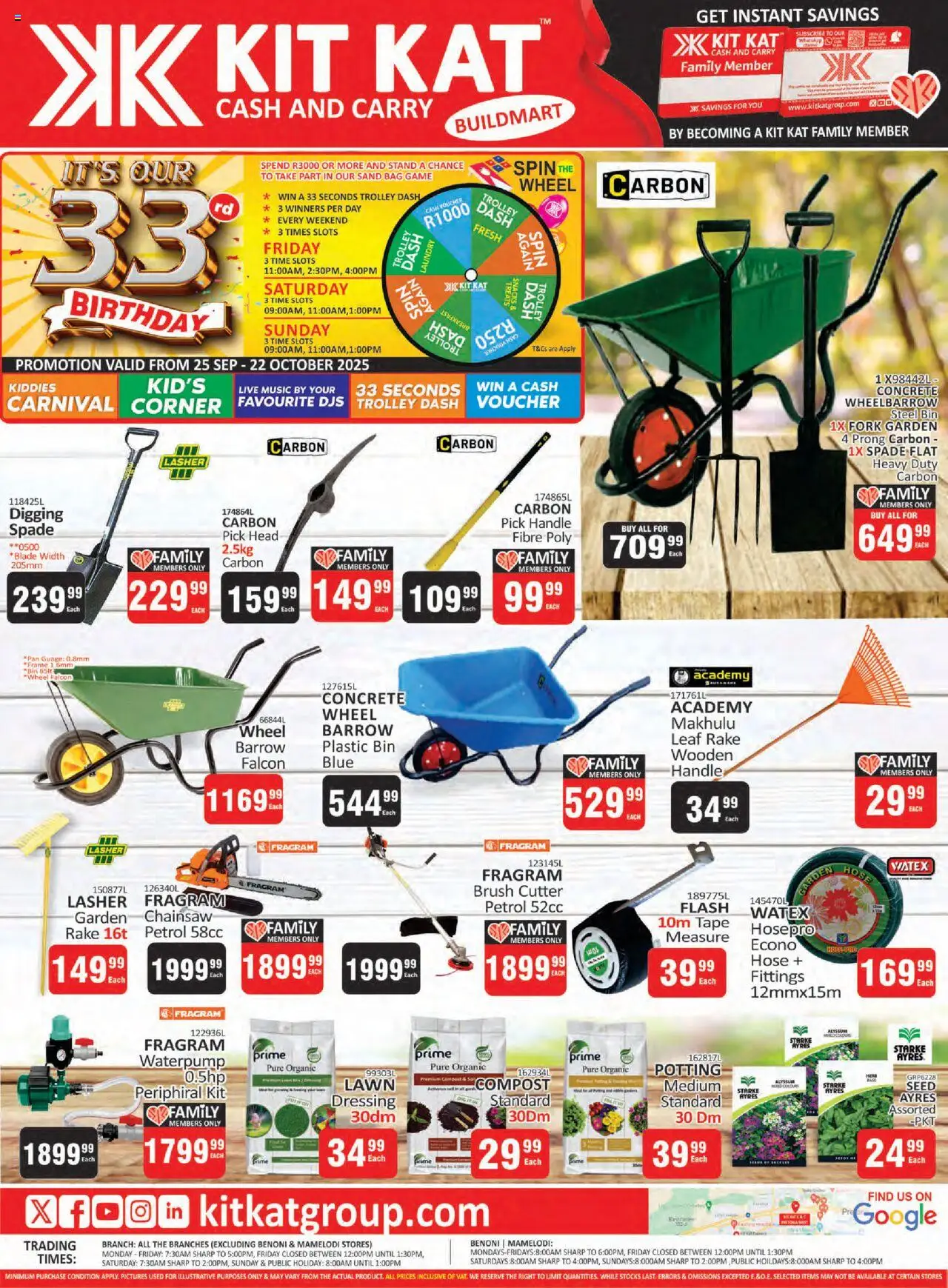 KIT KAT Cash & Carry - Buildmart - Spring Leaflet - page 1- valid from 25/09/2025