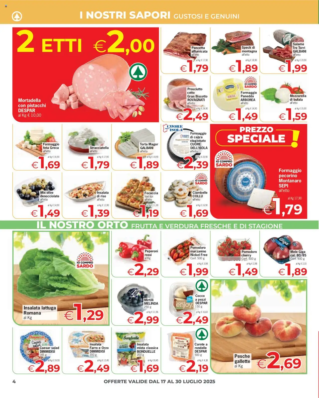 Despar Sardegna catalogo - pagina 4 - valido dal 17/07/2025