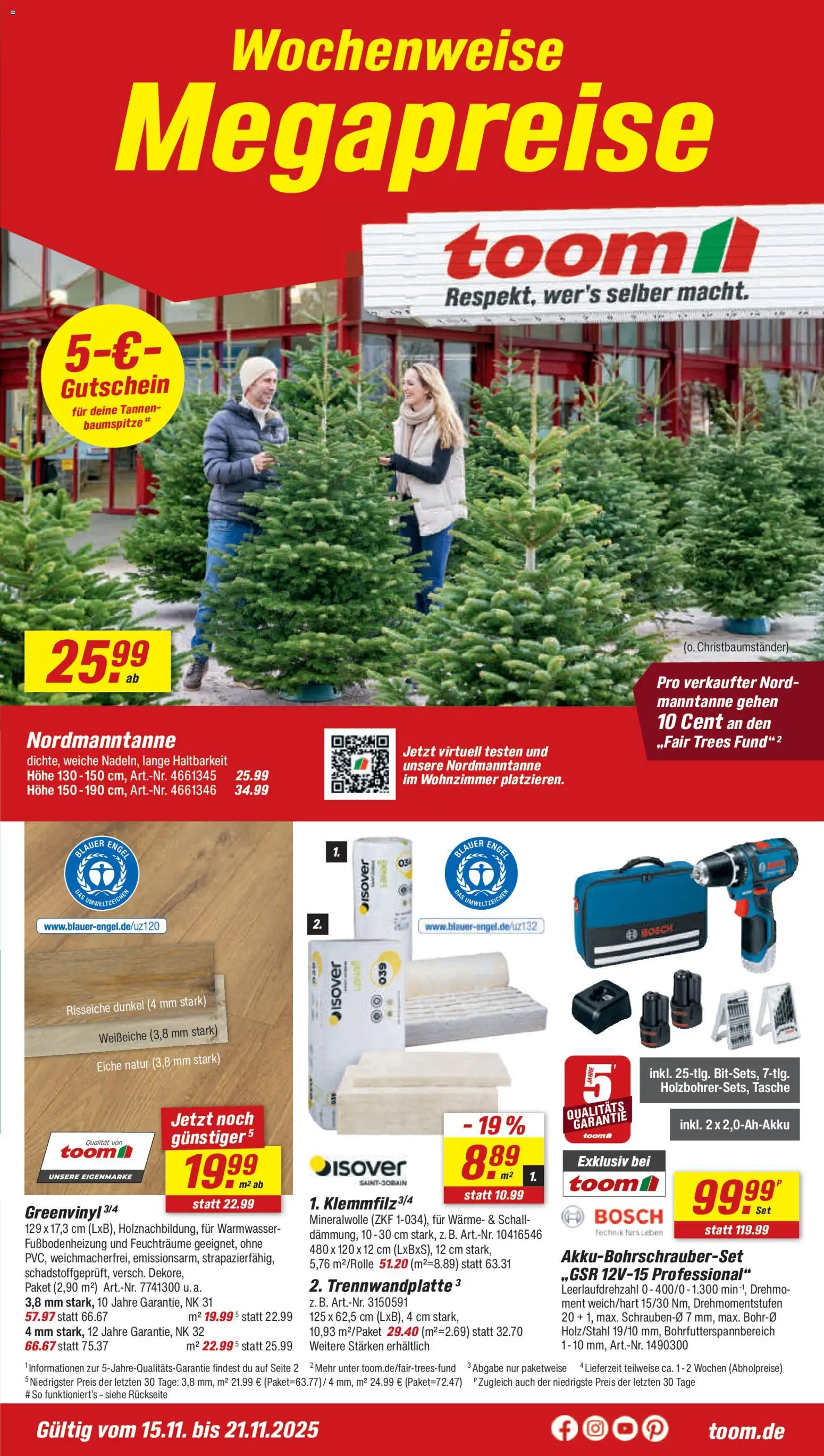 Toom Baumarkt Prospekt 	 - Seite 1 - gültig ab 15.11.2025