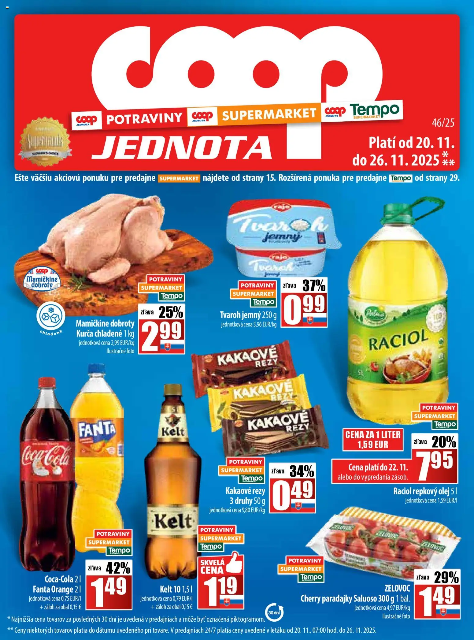 COOP Jednota leták - strana 1- platný od 20.11.2025