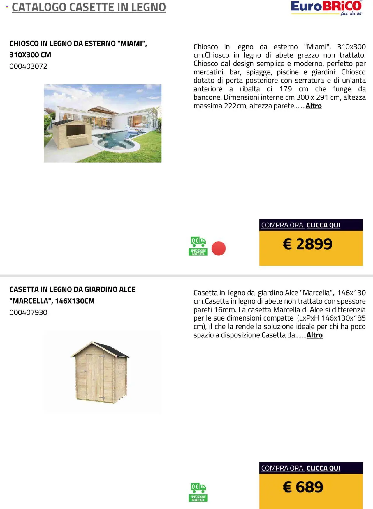 Eurobrico Casette in legno catalogo - pagina 16 - valido dal 23/07/2025