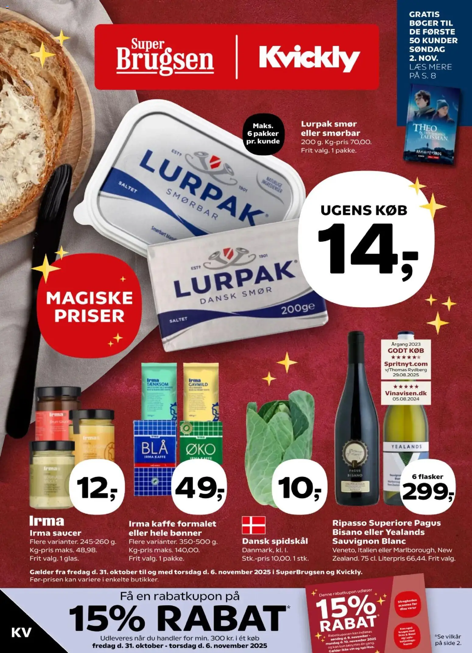 Kvickly - Tilbudsavis - side 1- gyldig fra 31/10/2025