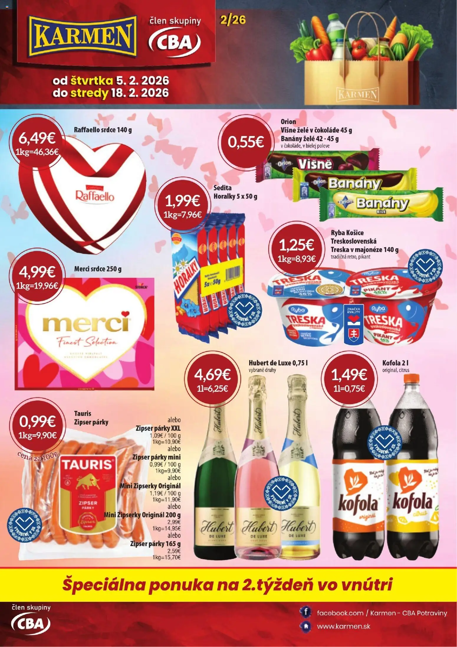KARMEN CBA leták - strana 1- platný od 05.02.2026