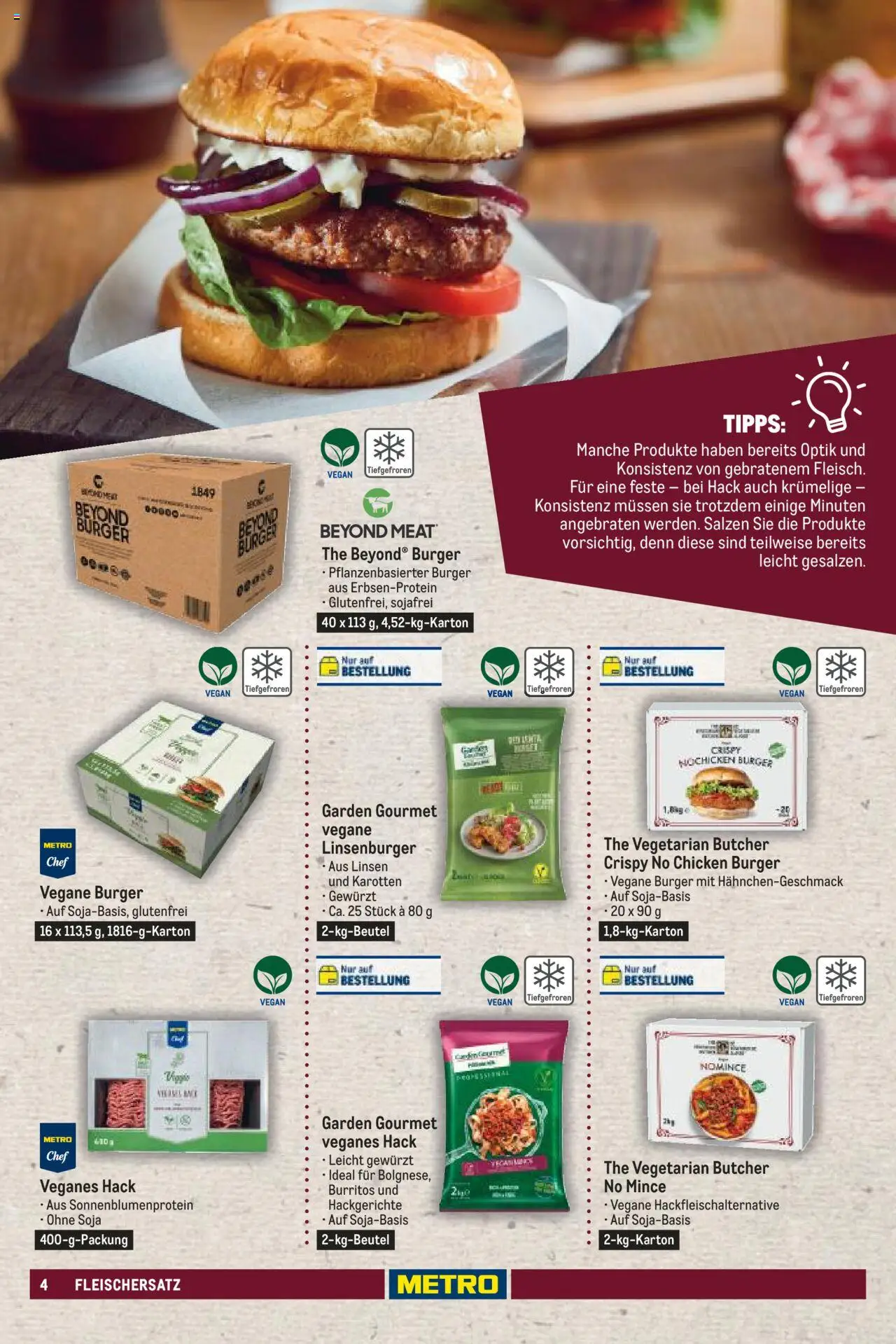 Metro Sortimentskatalog Vegane & Vegetarische Alternativen - Seite 4 - gültig ab 22.08.2024