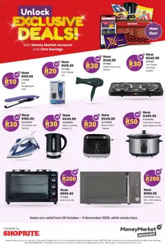 Preview Shoprite - Money Market Exclusive Deals valid from 20/10/2025