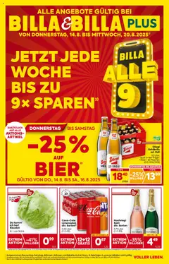 Vorschau Billa Flugblatt - Salzburg gültig ab 14.08.2025