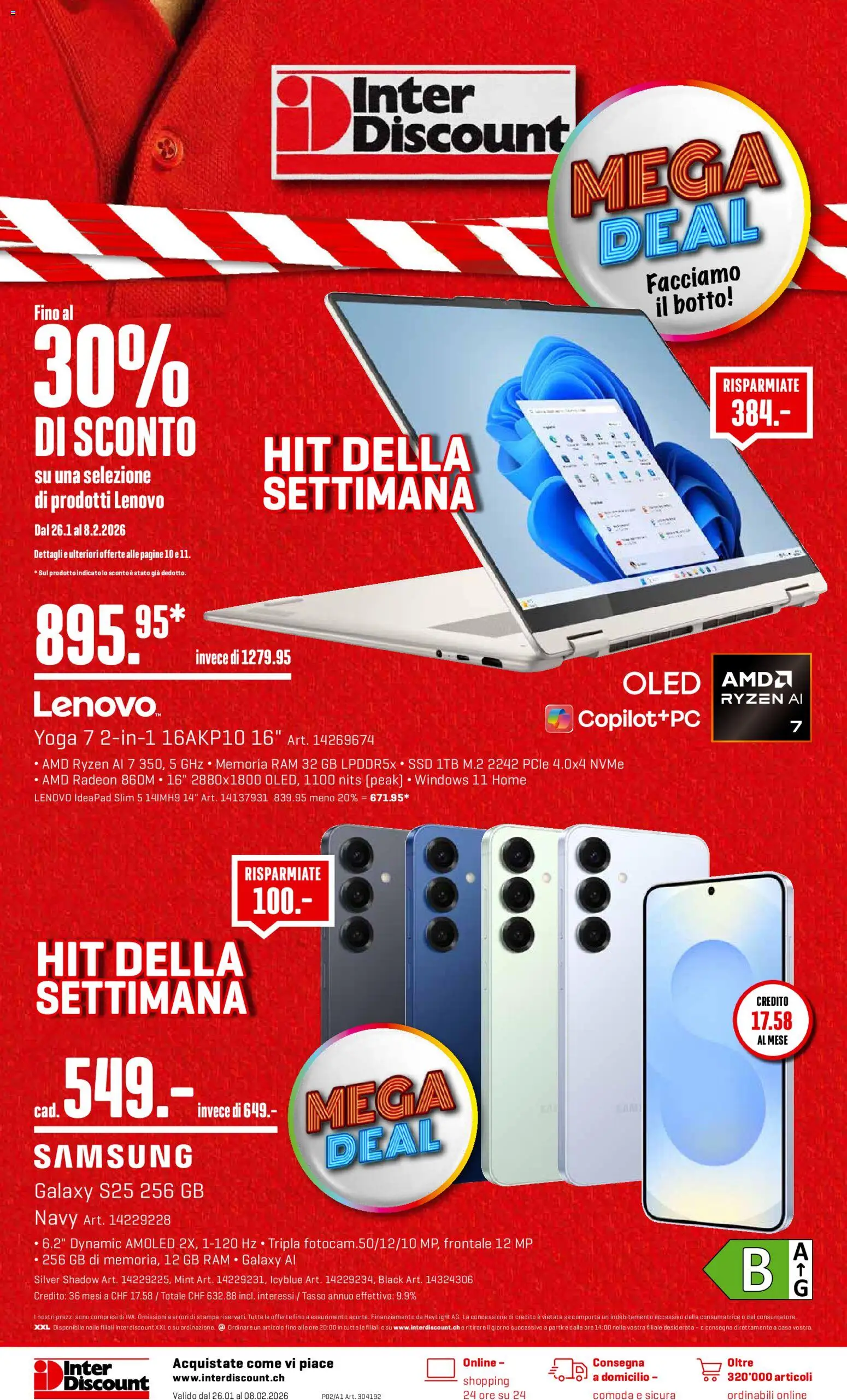 Interdiscount Aktionen IT - Seite 1- gültig ab 26.01.2026