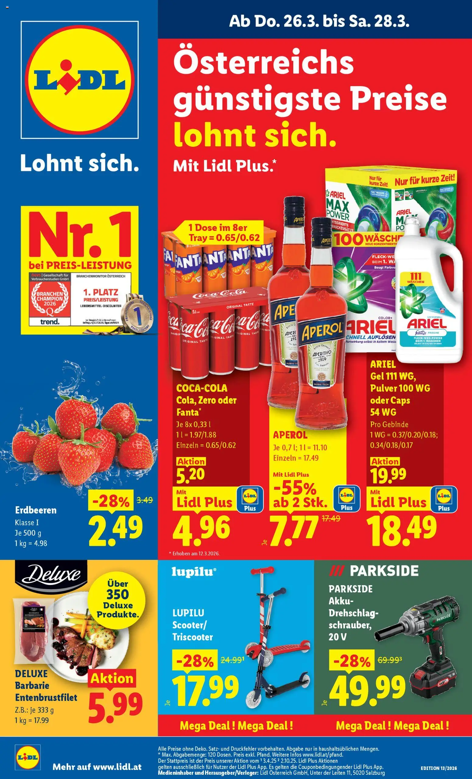 Lidl - Flugblatt - Seite 1- gültig ab 26.03.2026