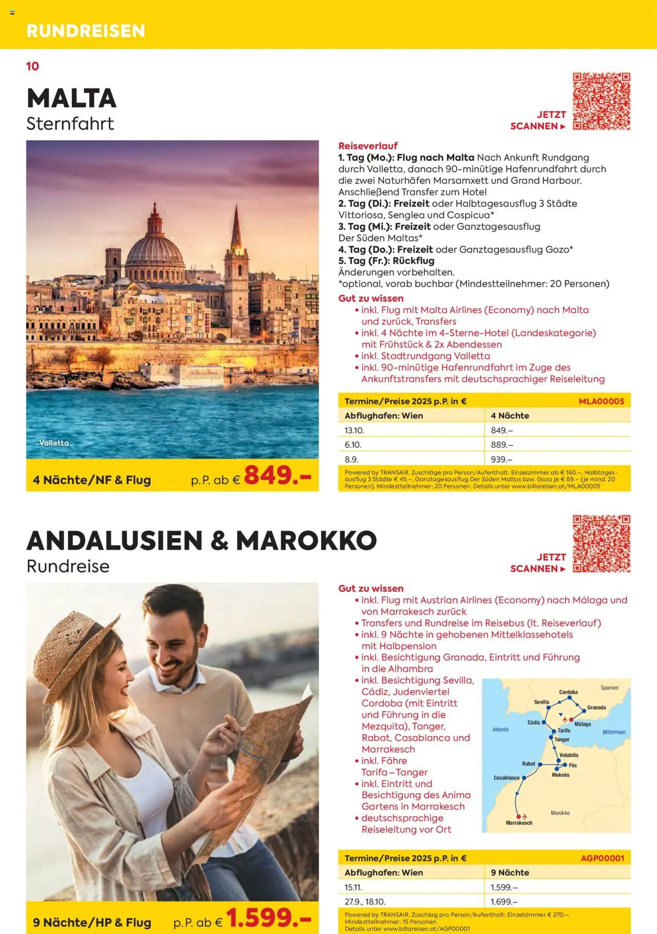 Billa Kreuzfahrten Rundreisen Erlebnisreisenb3/4 2025 - page 10- valid from 03.06.2025