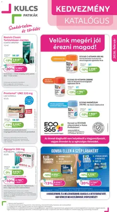 Előnézet Kulcs Patika Akciós újság érvényes 2026.02.01.-tól