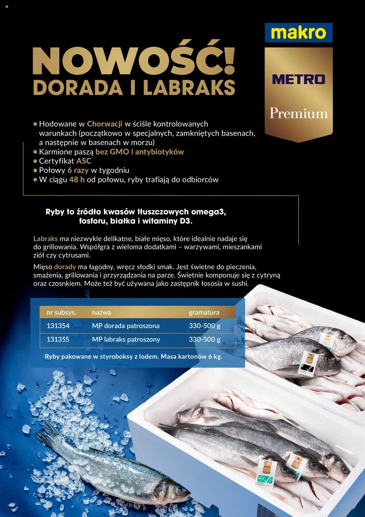 Makro Gazetka - Ryby premium - strona 1- ważny od 01.10.2023