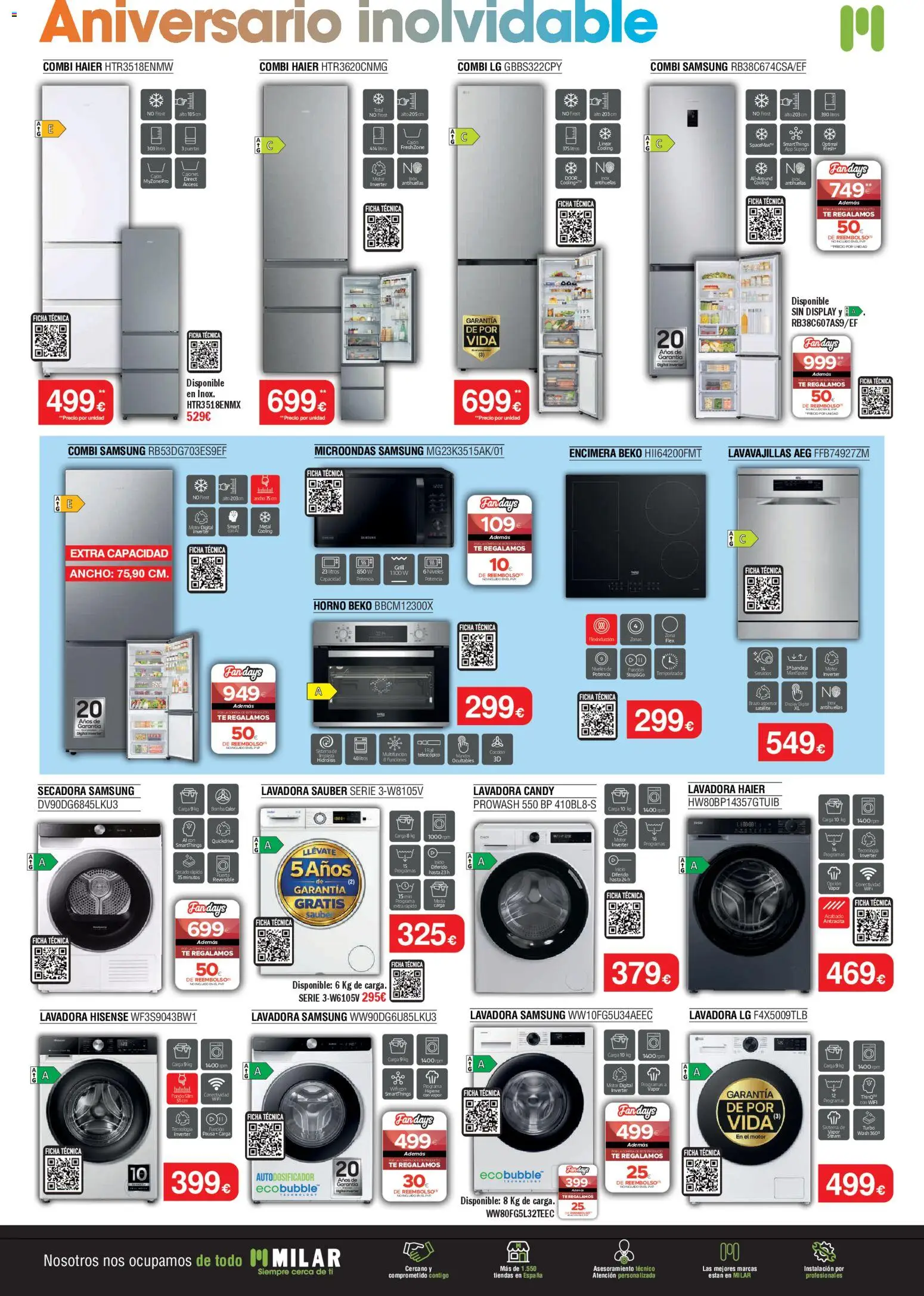 Milar folleto - Página de 2 - Válido desde 01/03/2026