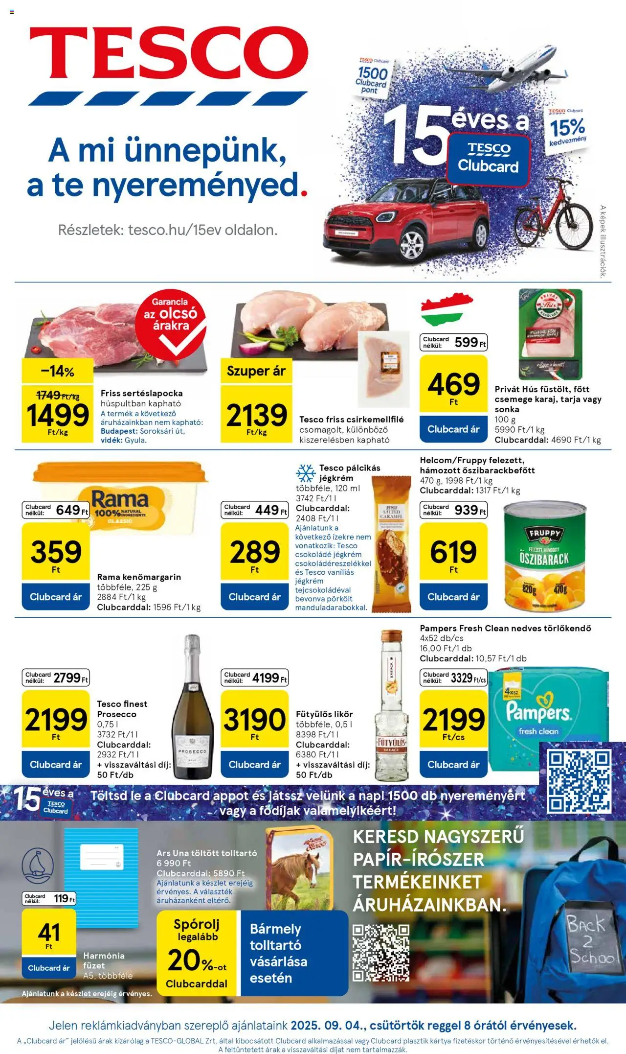 Tesco Szupermarket - Akciós újság  - 1oldal - érvényes 2025.09.04.-tól