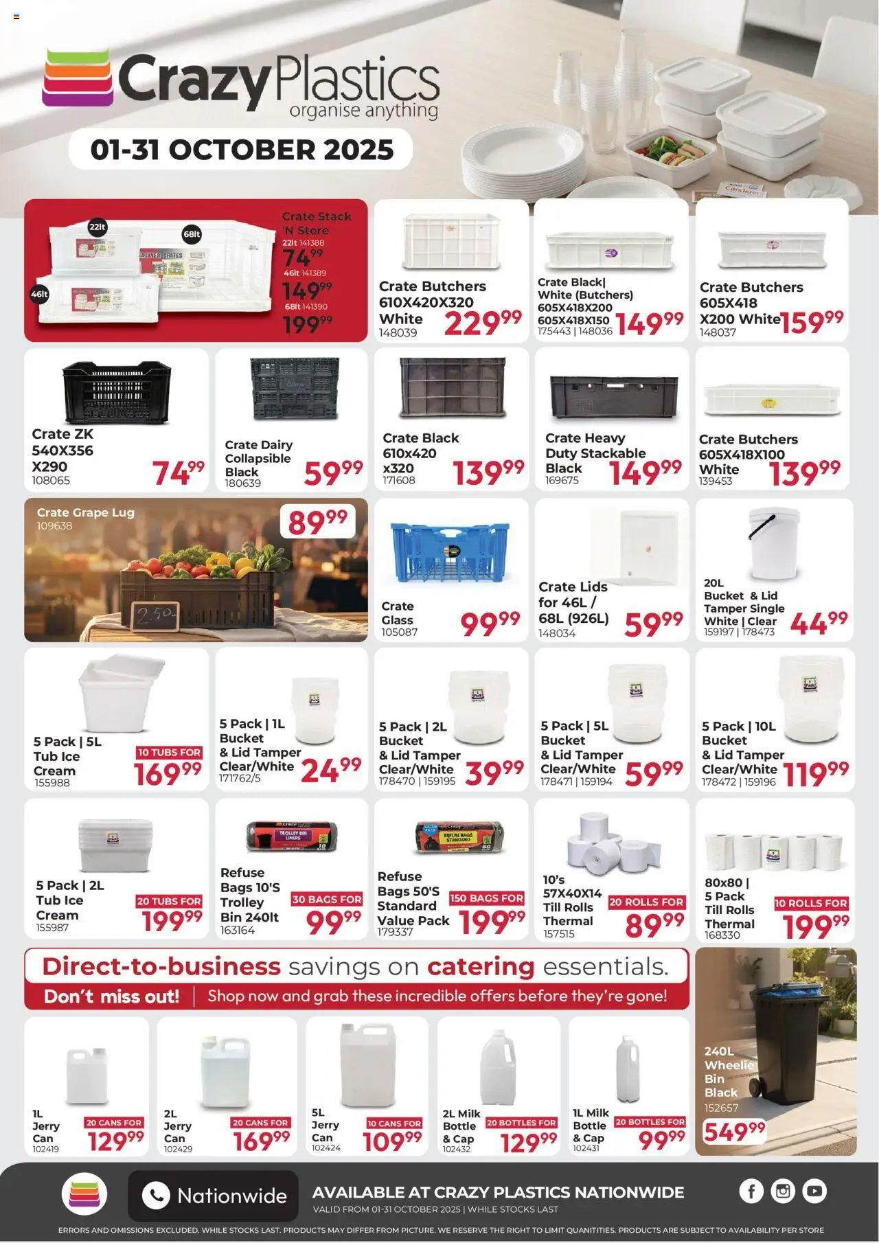 Crazy Plastics Specials - page 1- valid from 01/10/2025