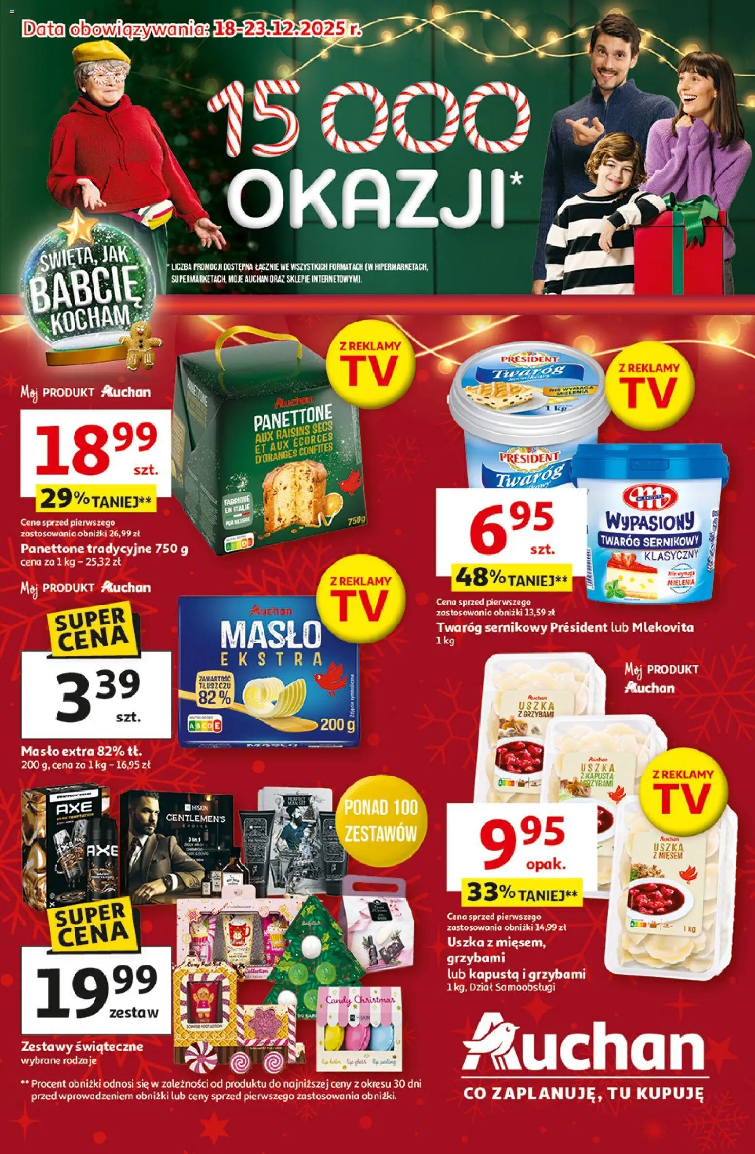 Auchan Gazetka - Święta jak babcię kocham Hipermarket - strona 1- ważny od 18.12.2025
