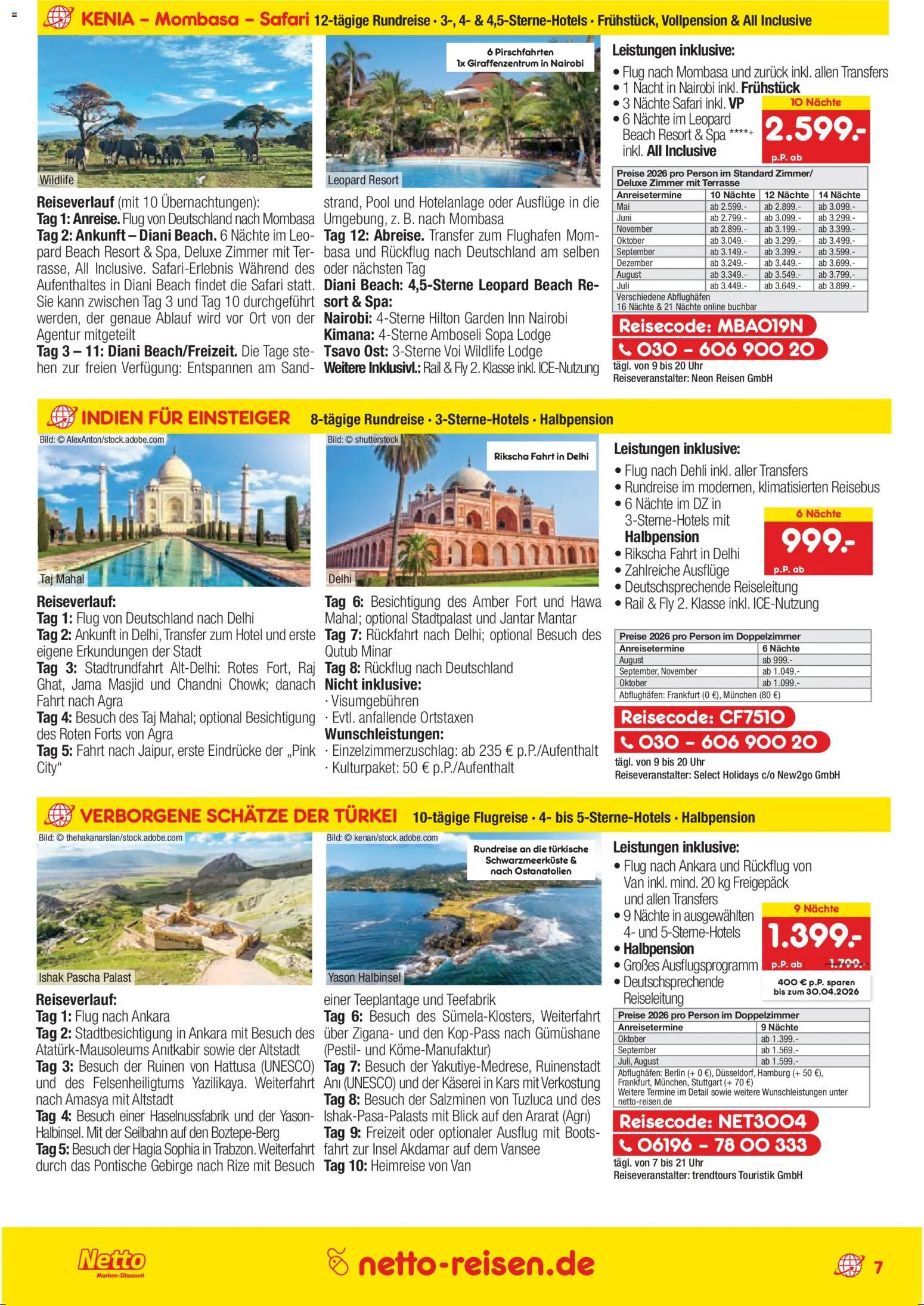 Netto Reisen Prospekt 	 - Seite 7 - gültig ab 26.03.2026