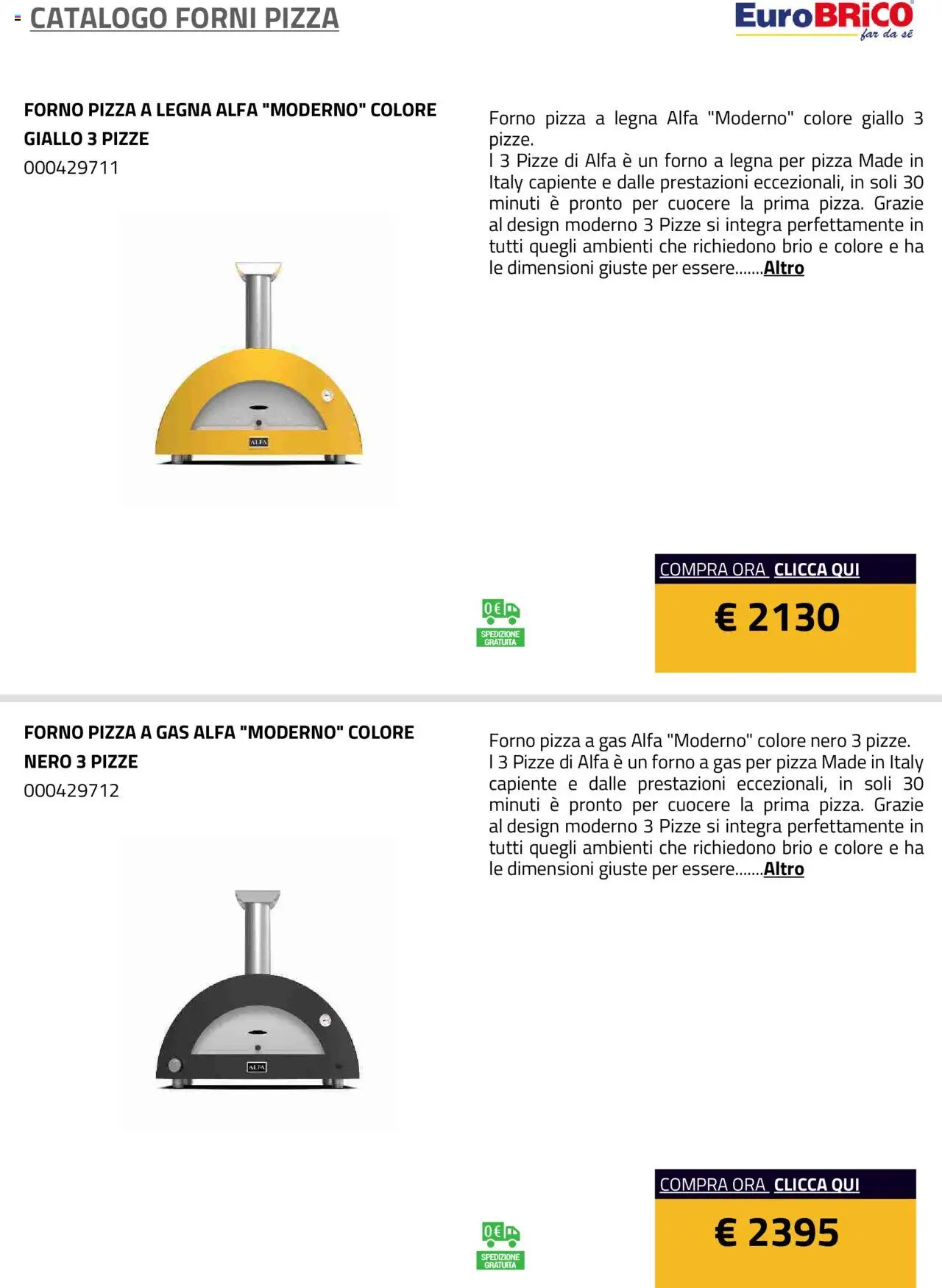 Eurobrico Forni Pizza catalogo - pagina 41 - valido dal 23/07/2025