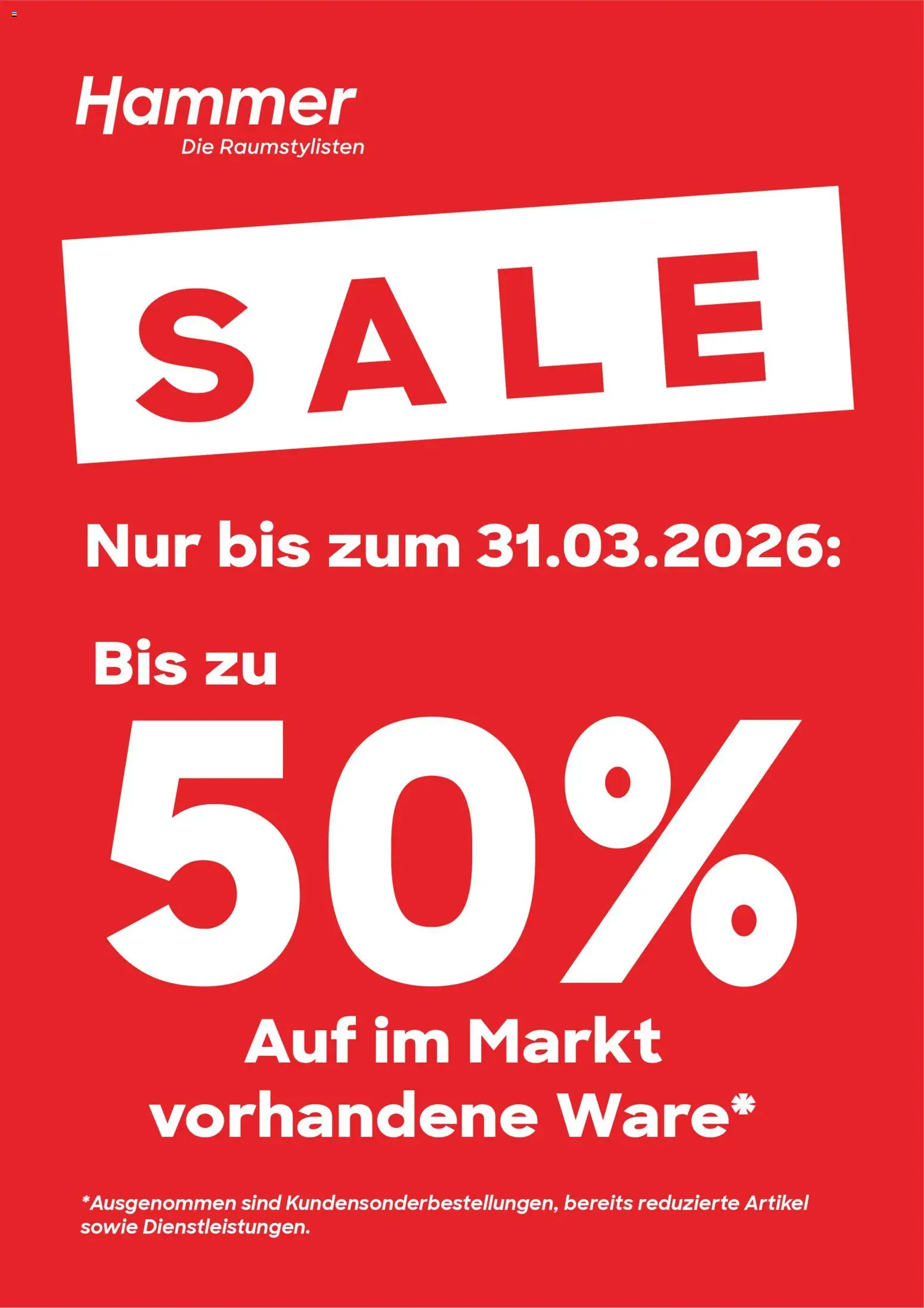 Hammer Zuhause Prospekt 	 - Seite 1 - gültig ab 16.03.2026