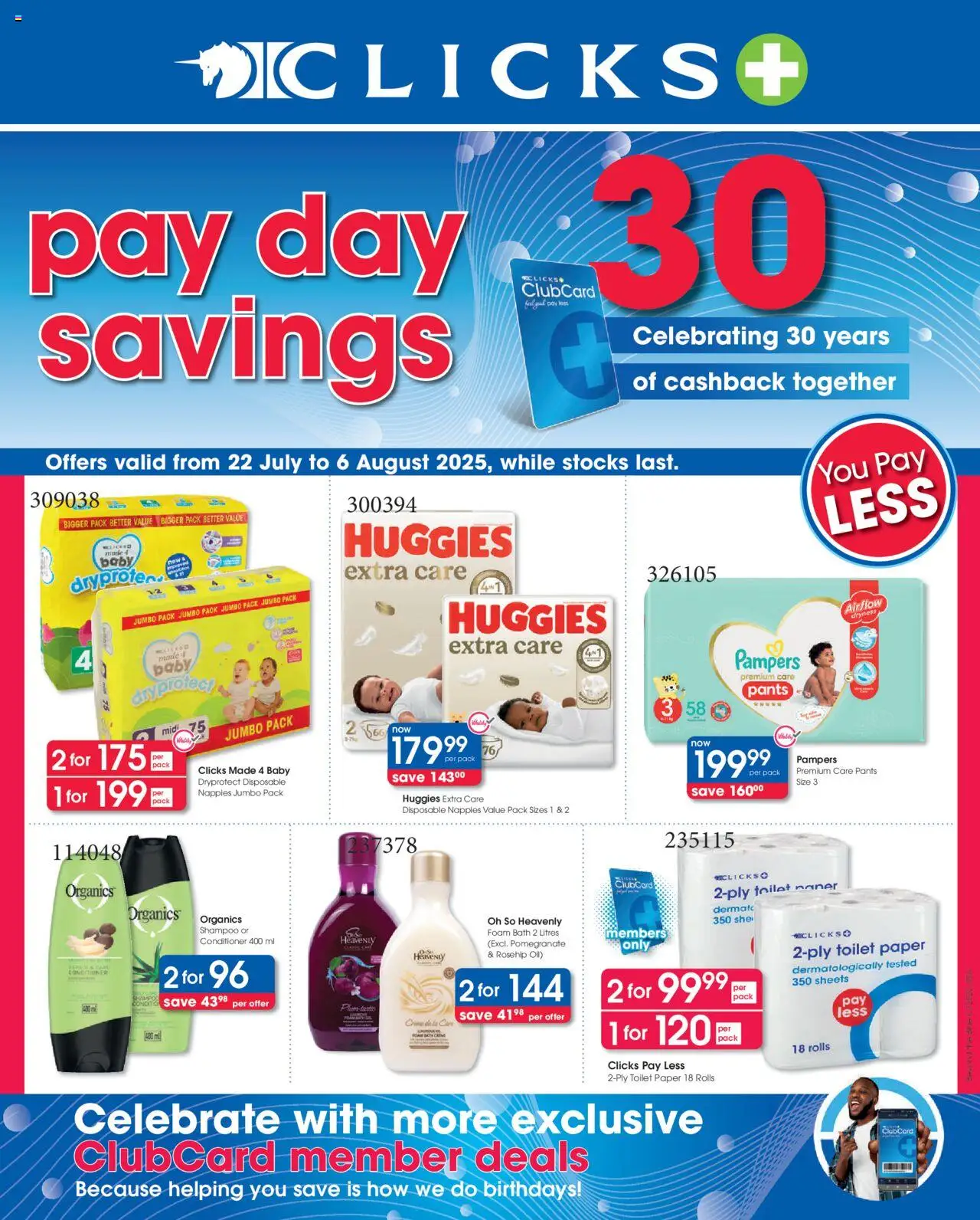 Clicks Specials - page 1- valid from 22/07/2025