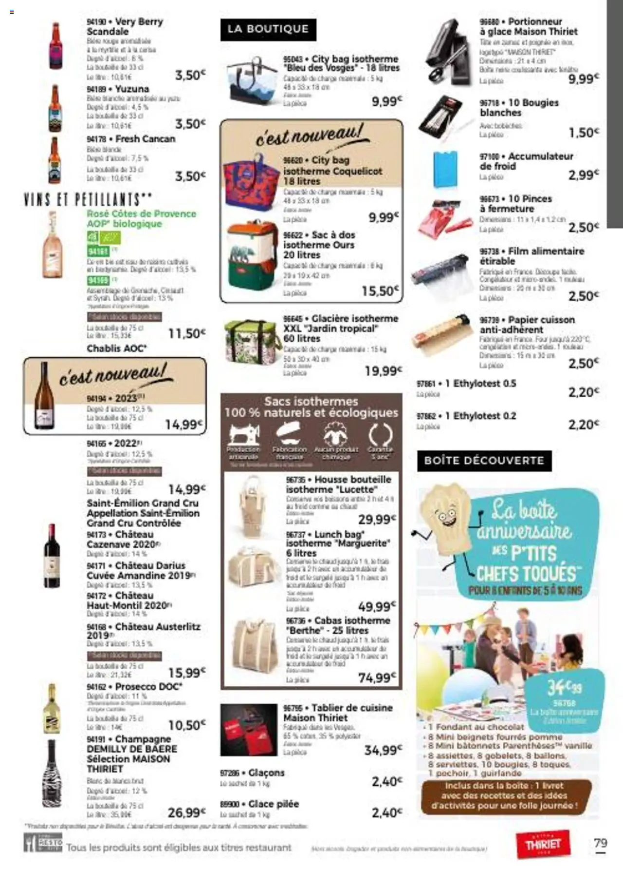 Thiriet catalogue livraison à domicile - page 79 - valable à partir du 11/07/2025