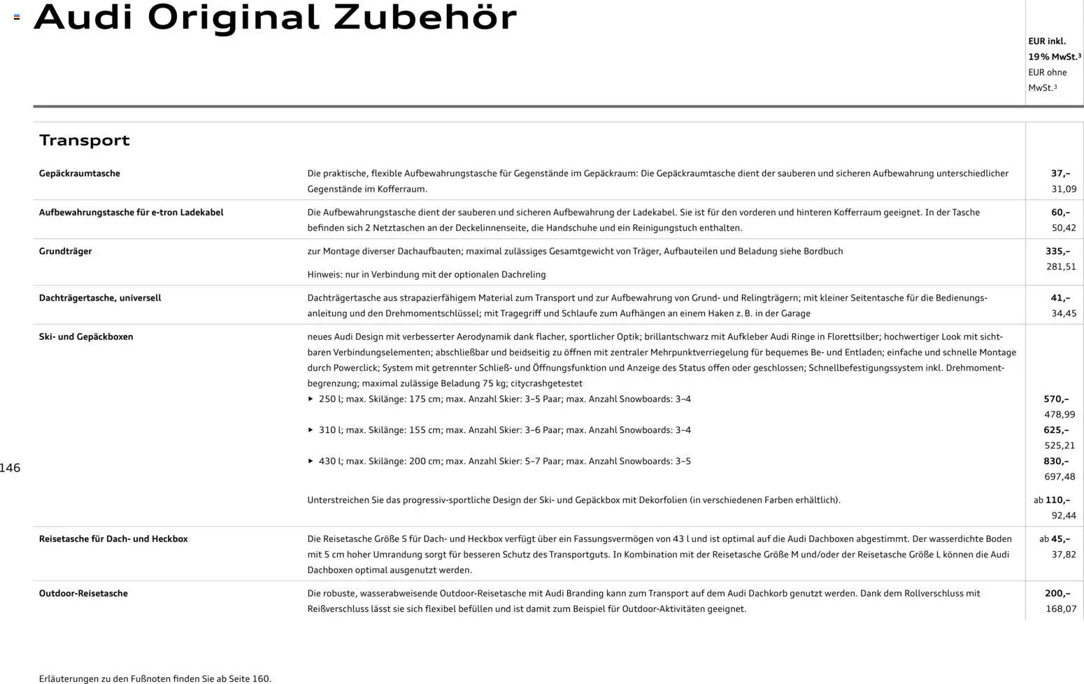 Audi Prospekt 	 - Seite 146 - gültig ab 28.10.2025