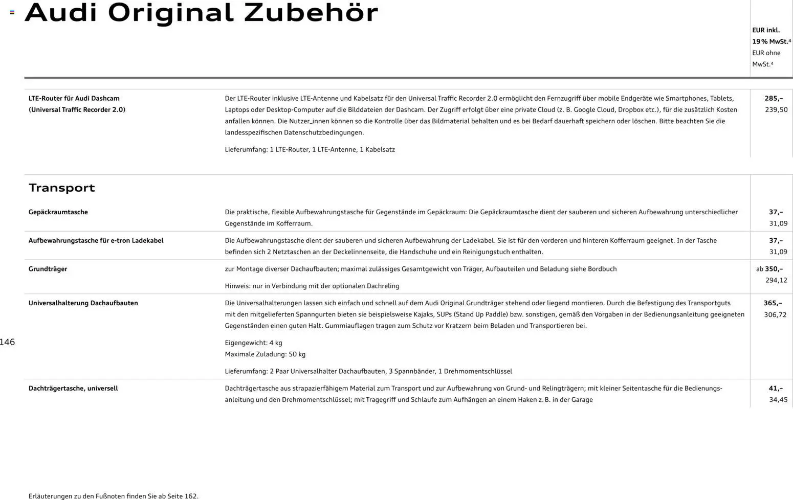 Audi Prospekt 	 - Seite 146 - gültig ab 28.10.2025