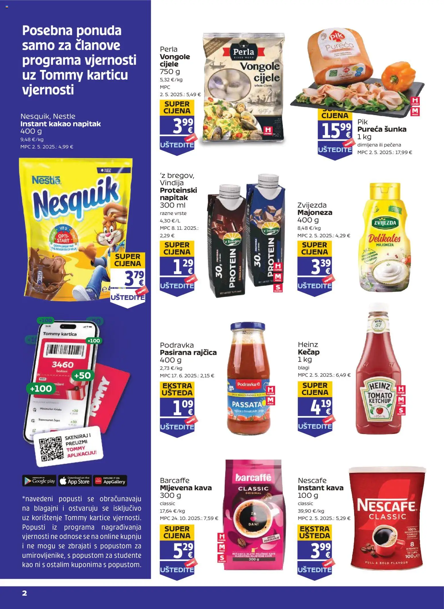 Tommy - Pogodnosti za Tommy vjerne članove - stranica 1- važeći od 26.02.2026