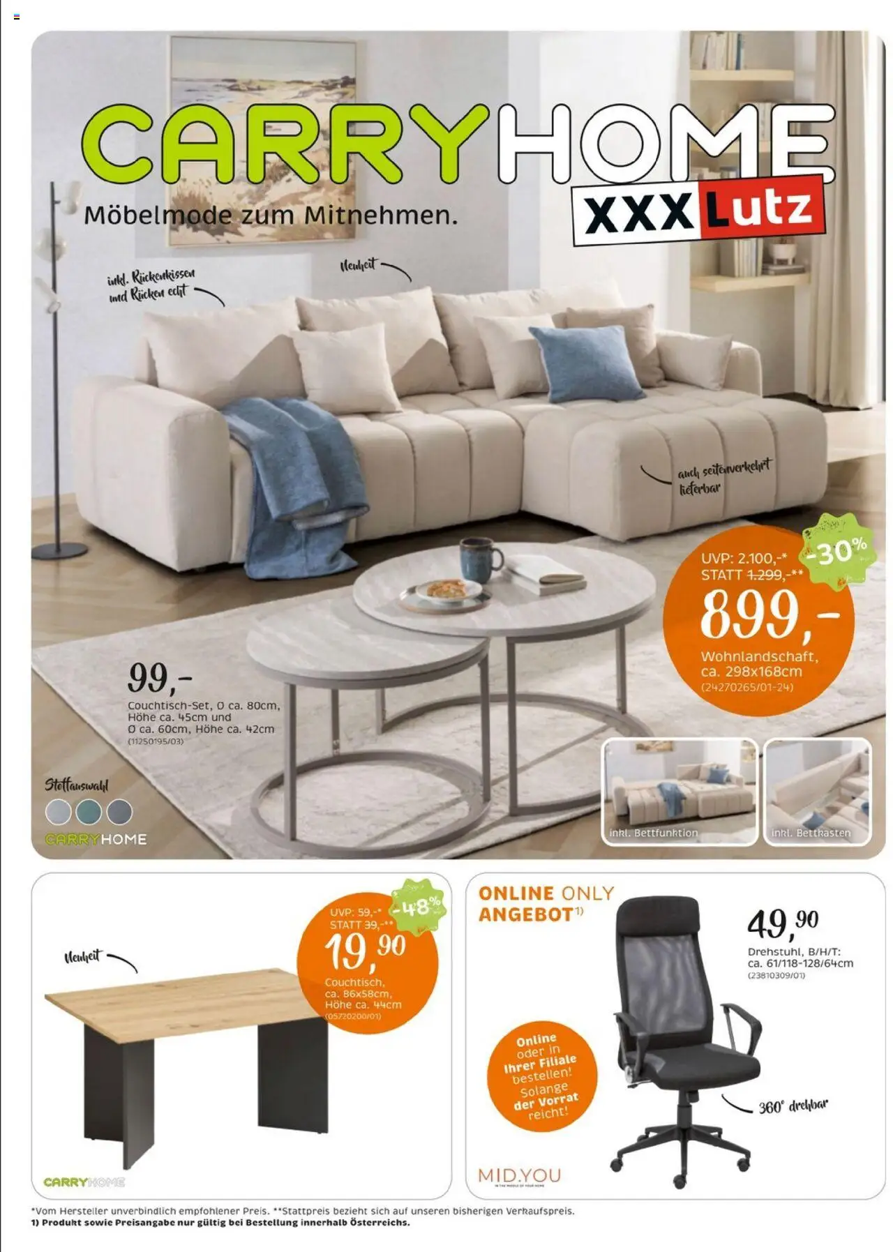XXXLutz Carry Home - Seite 1- gültig ab 02.09.2025
