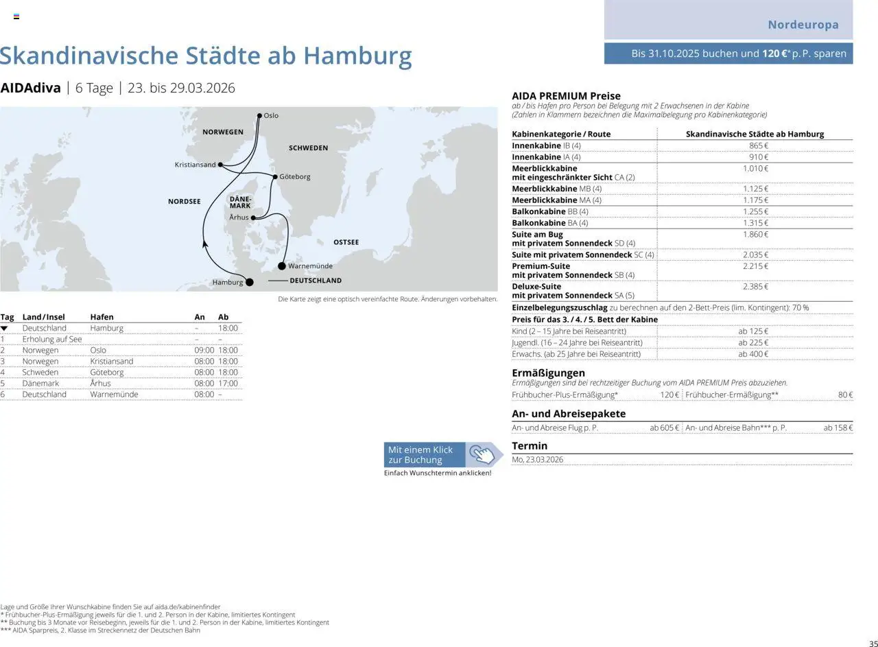 Aida Sommer 2026 - Seite 35 - gültig ab 01.03.2026