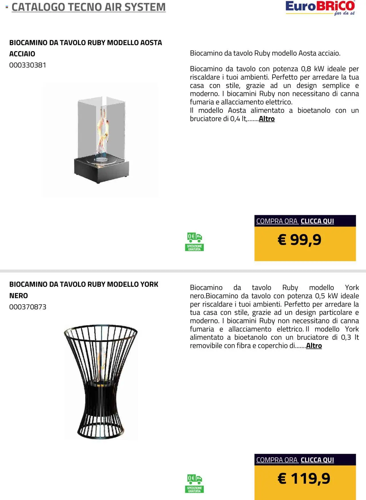 Eurobrico Tecno Air System catalogo - pagina 7 - valido dal 23/07/2025