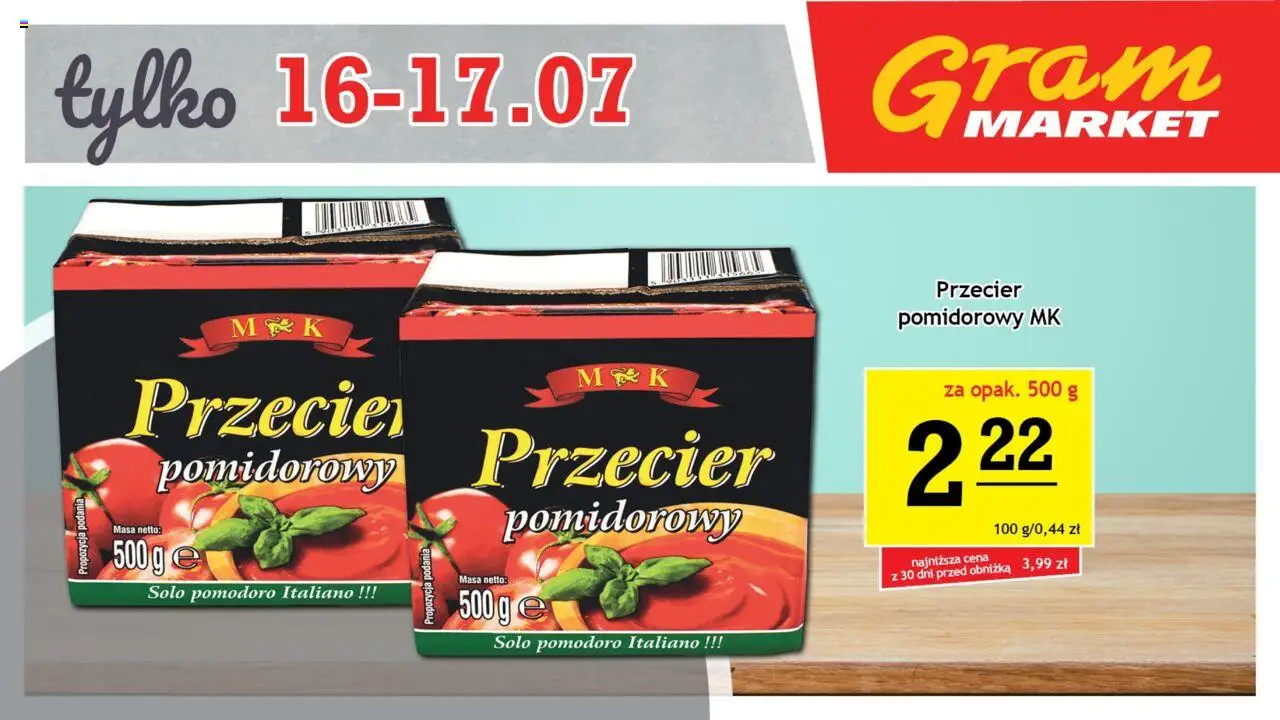 Gram Market Gazetka - Niesłychanie Niskie Ceny - strona 2- ważny od 16.07.2025