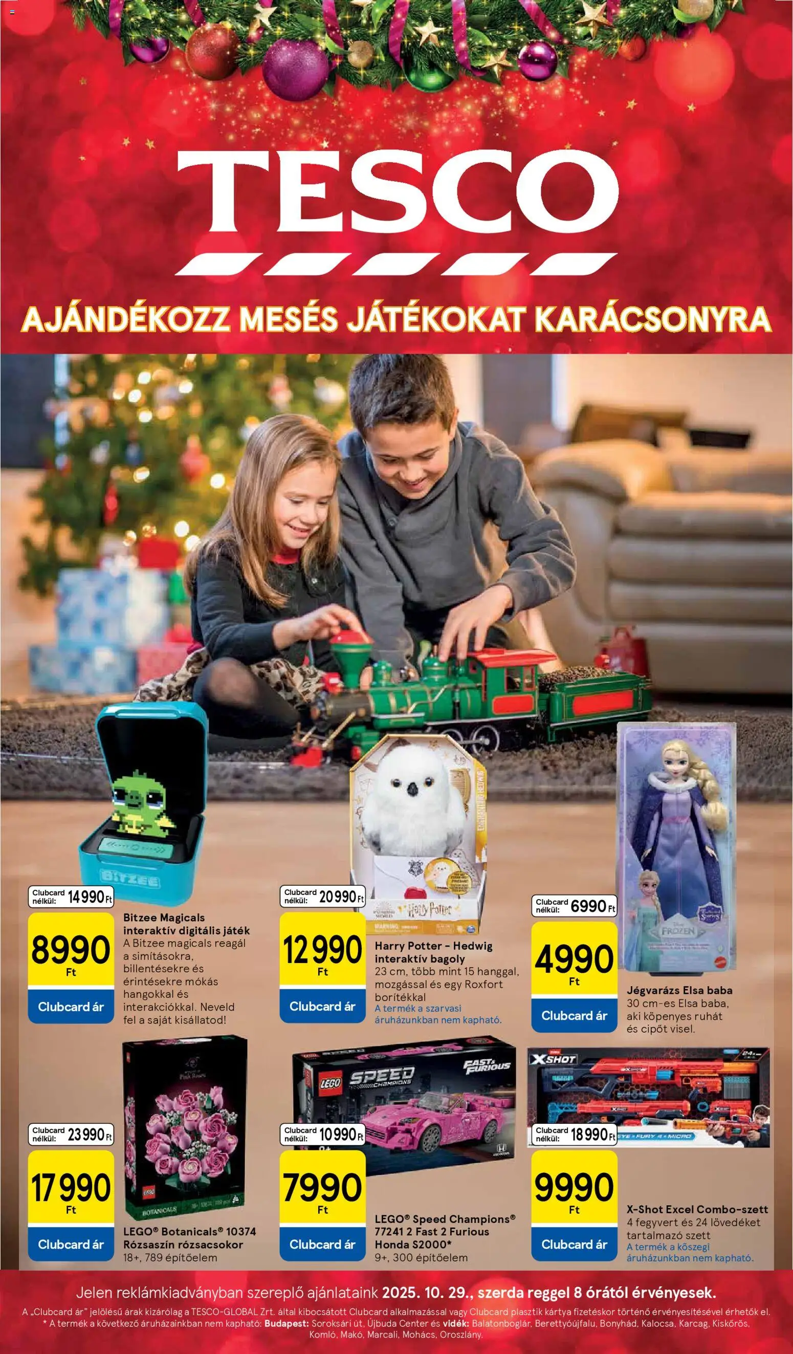 Tesco Karácsonyi katalógus - 1oldal - érvényes 2025.10.29.-tól