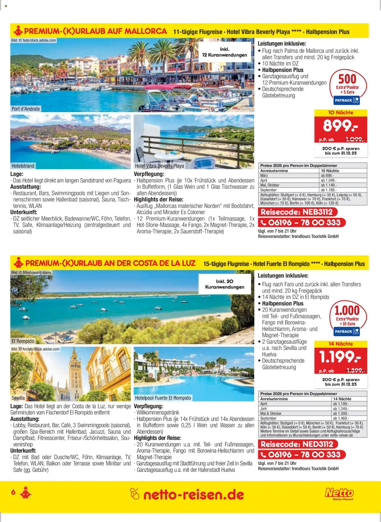 Netto Reisen Prospekt 	 - Seite 6 - gültig ab 27.11.2025