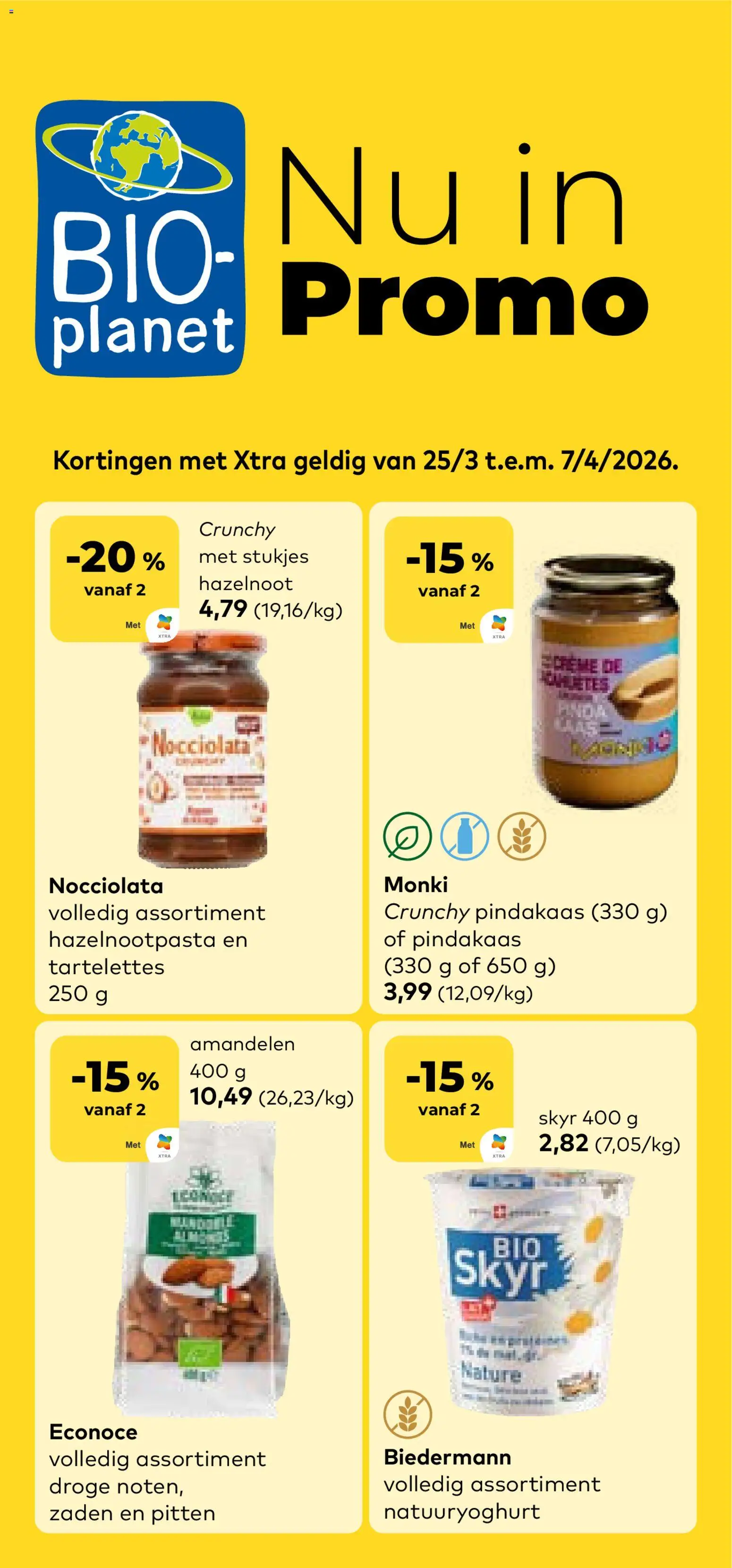 BioPlanet folder / publicité - pagina 1- geldig vanaf 25/03/2026