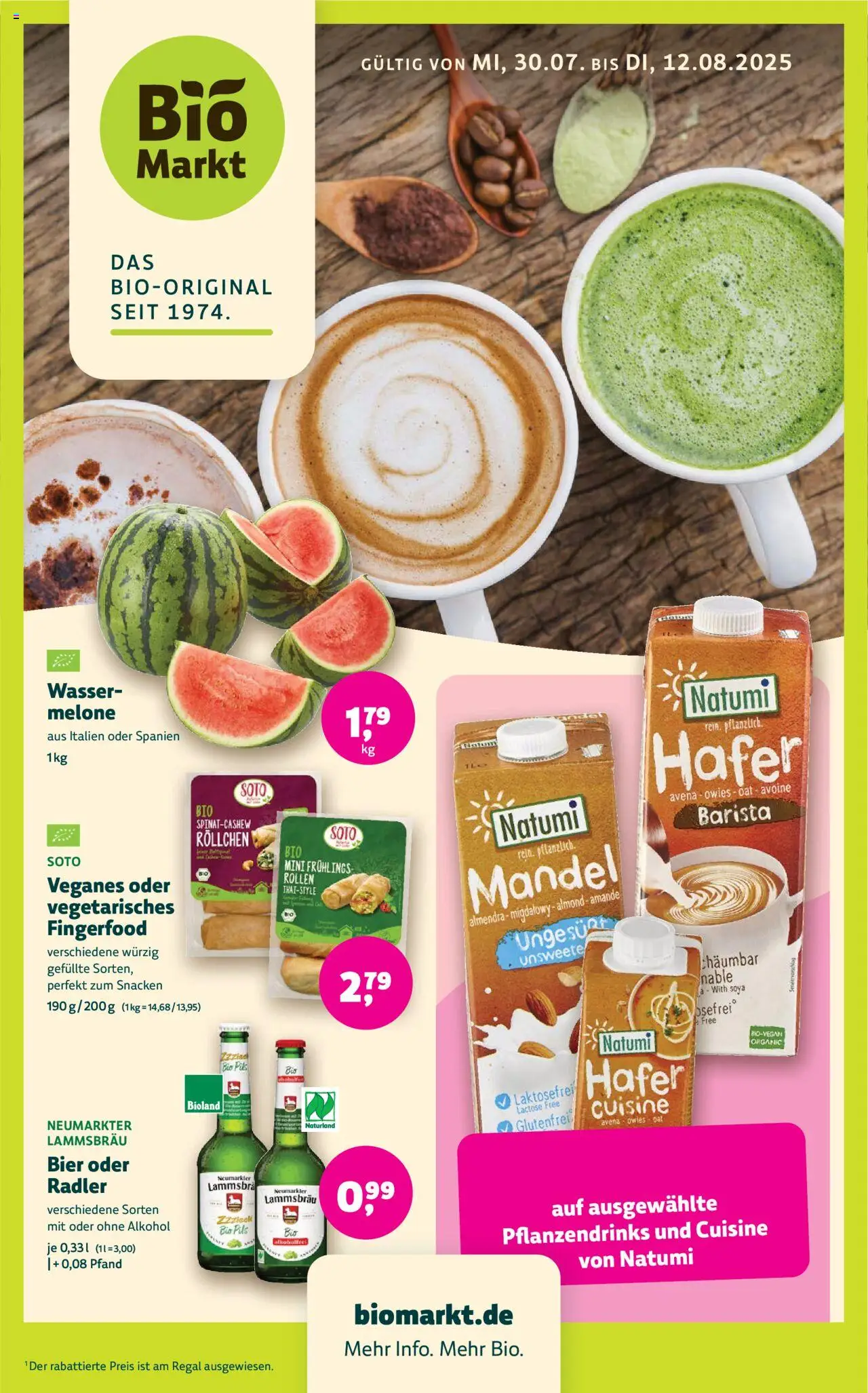 BioMarkt Prospekt - Seite 1 - gültig ab 30.07.2025