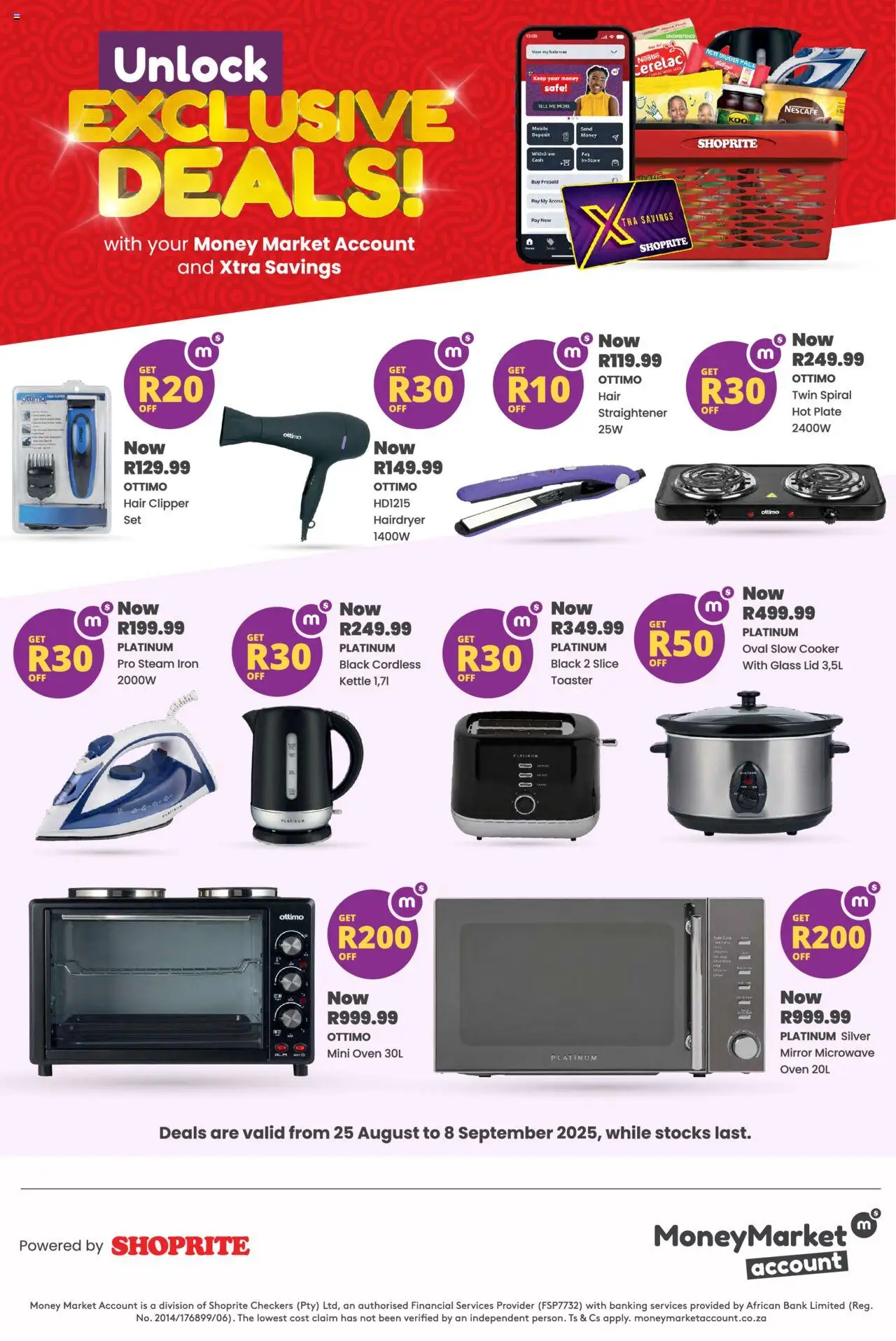 Shoprite - Money Market Exclusive Deals - page 1- valid from 25/08/2025