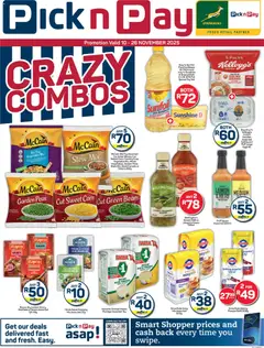 Preview Pick n Pay - Crazy Combo Specials valid from 10/11/2025