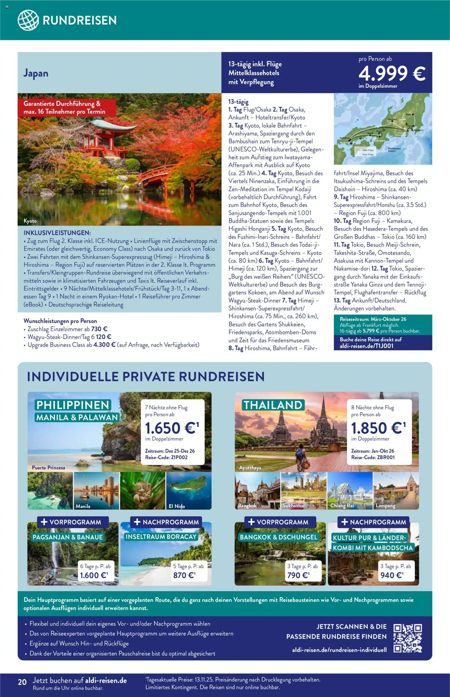 Aldi Reisen  Reisemagazin - Seite 20 - gültig ab 01.12.2025