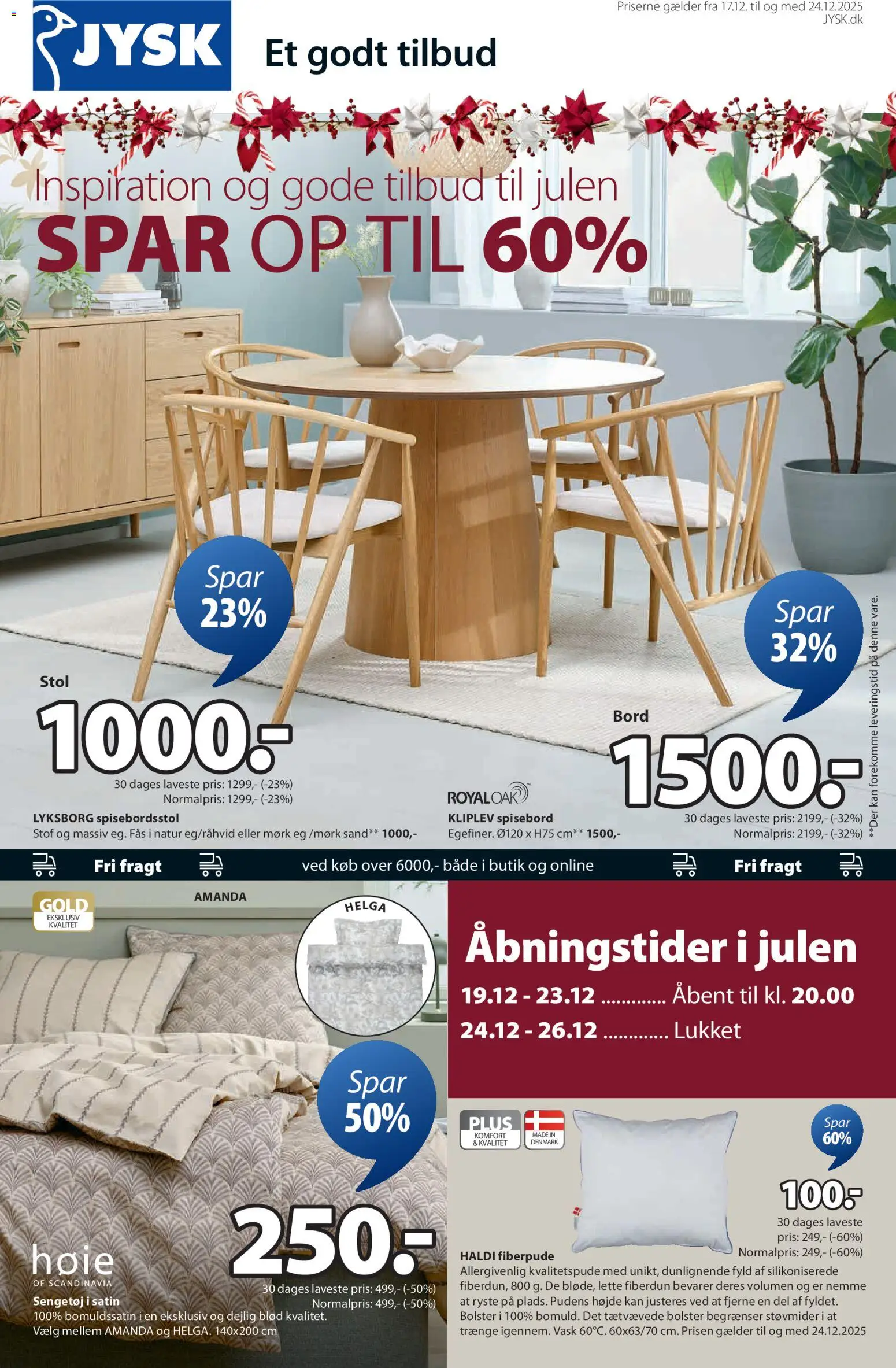 JYSK - Tilbud - side 1- gyldig fra 17/12/2025