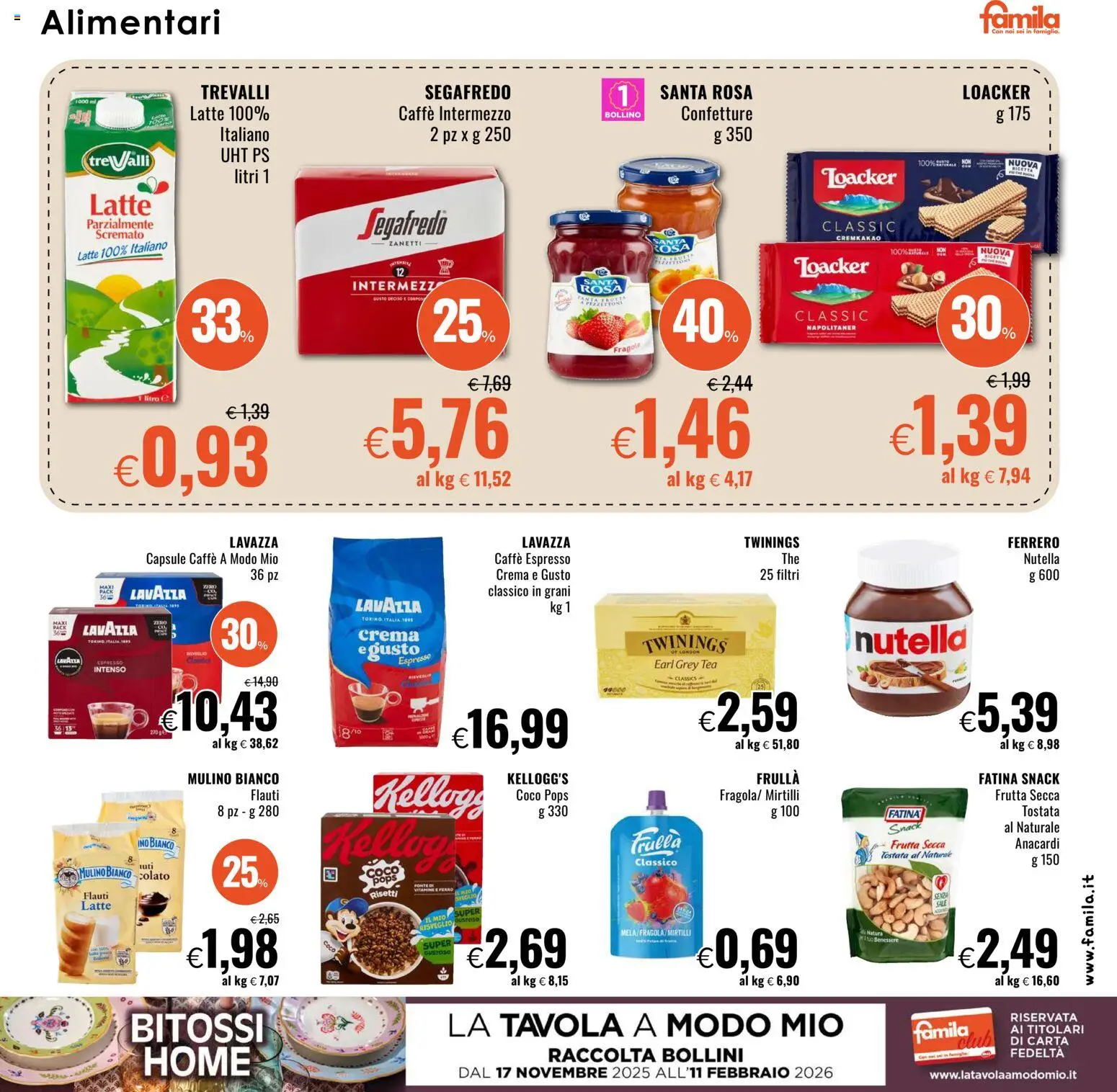 Volantino Famila	 - pagina 17 - valido dal 27/11/2025