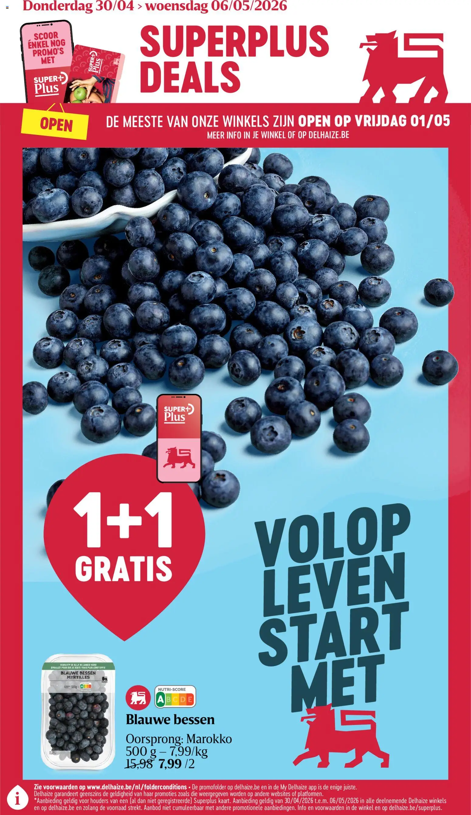 Delhaize folder week 18 - pagina 1- geldig vanaf 30/04/2026