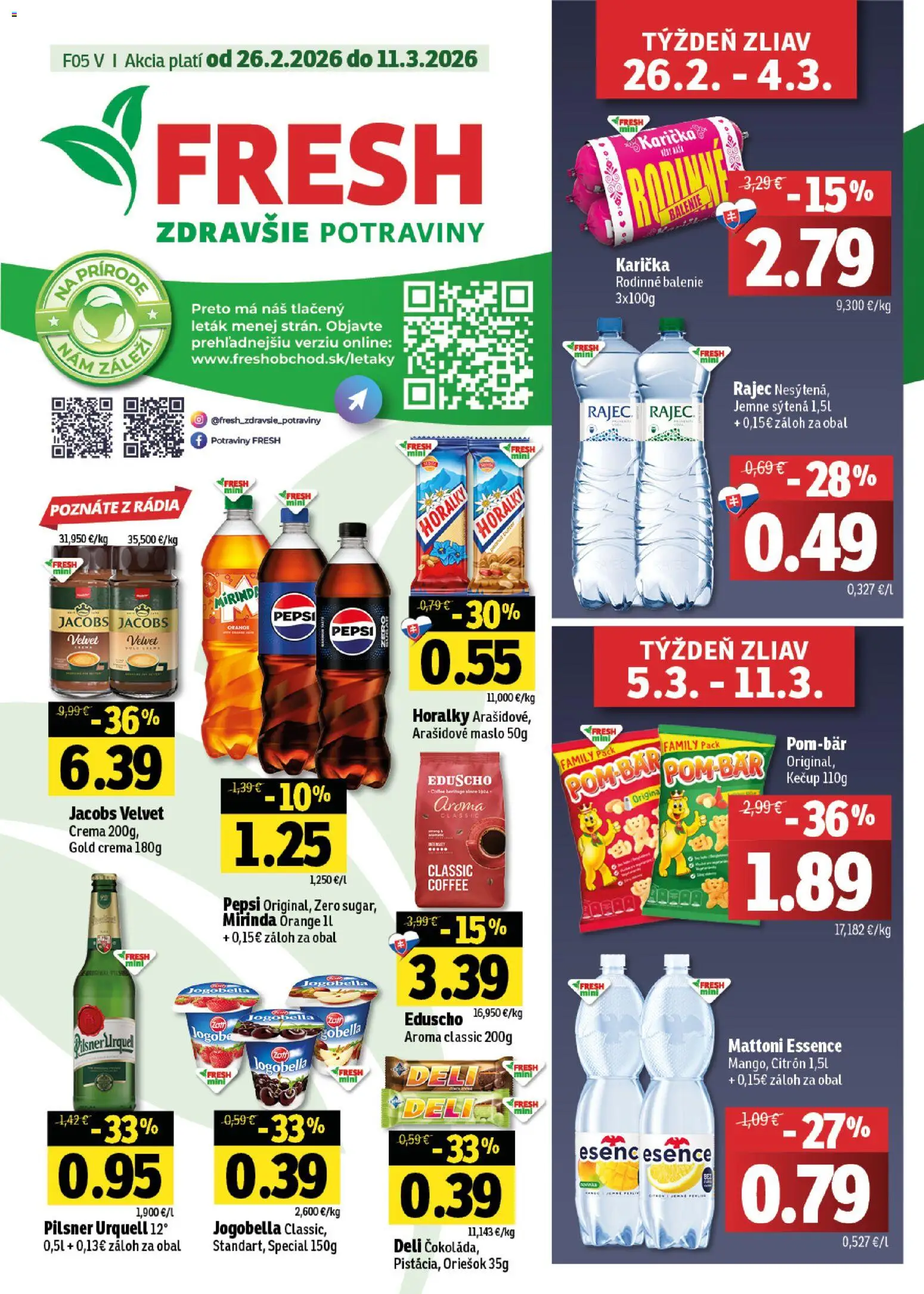 Fresh Východné Slovensko - strana 1- platný od 26.02.2026